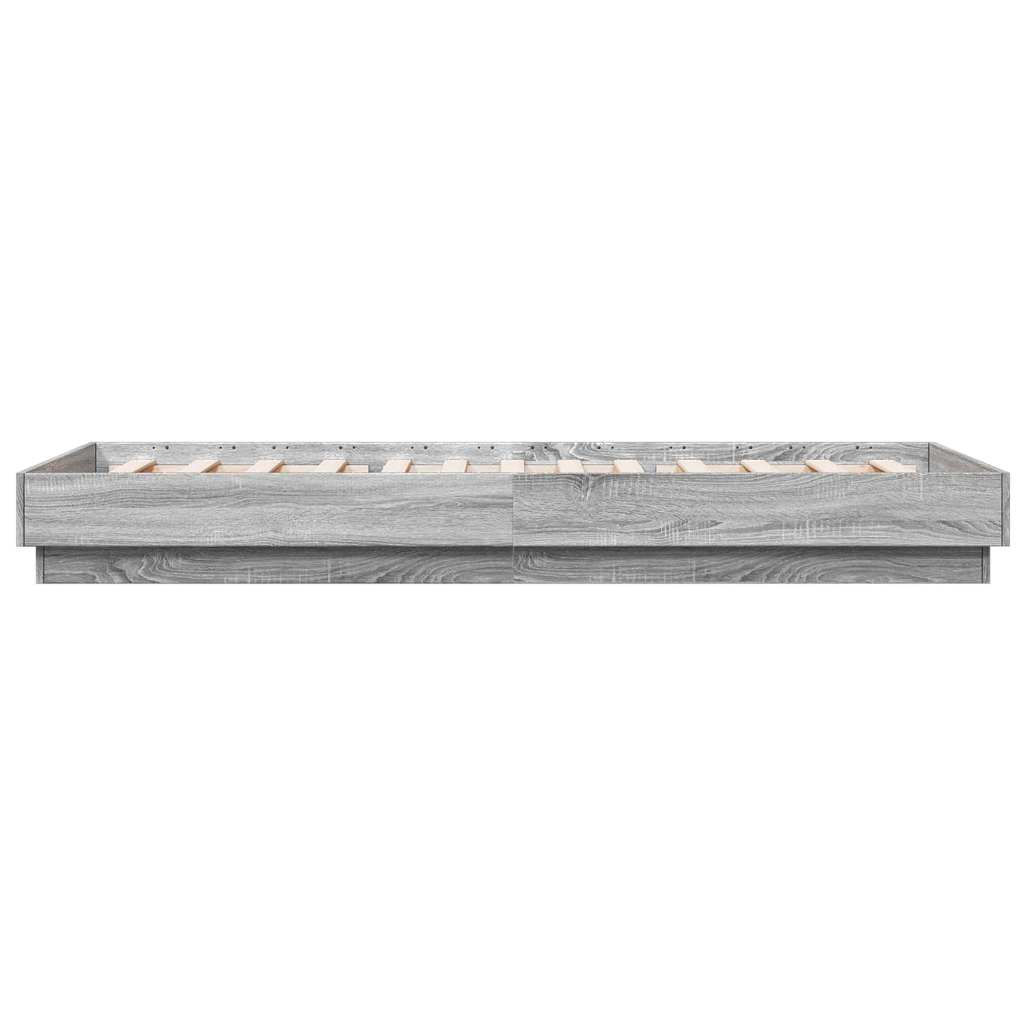 vidaXL Κρεβάτι με φωτισμό LED Γκρι Sonoma 80 x 200 cm