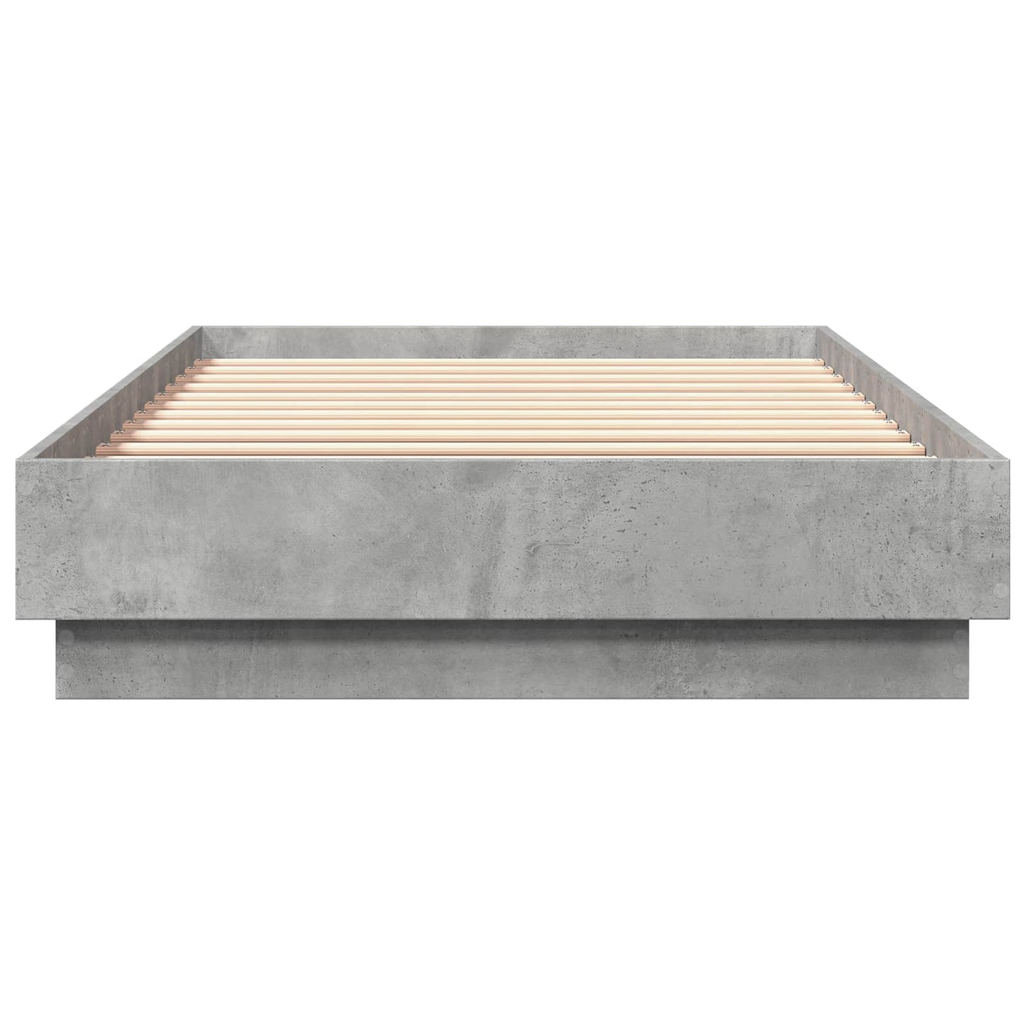 vidaXL Κρεβάτι με φωτισμό LED Γκρι Σκυροδέματος 80 x 200 cm