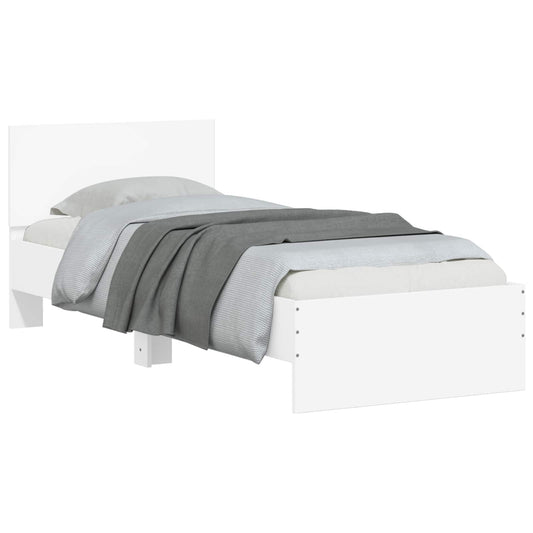 vidaXL Κρεβάτι με Κεφαλάρι Λευκό 80 x 200 cm
