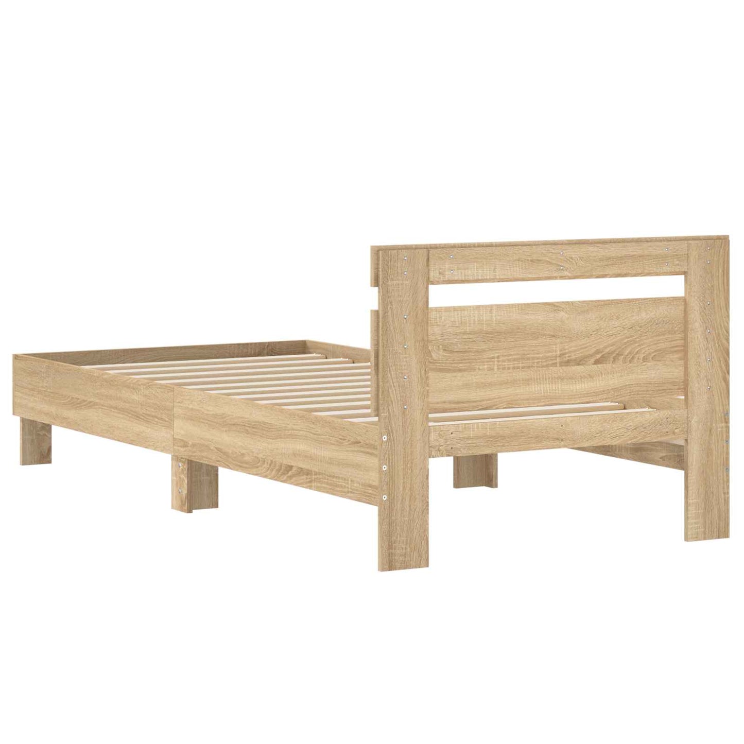 vidaXL Κρεβάτι με Κεφαλάρι Sonoma Δρυς 80 x 200 cm Επεξεργασμένο Ξύλο