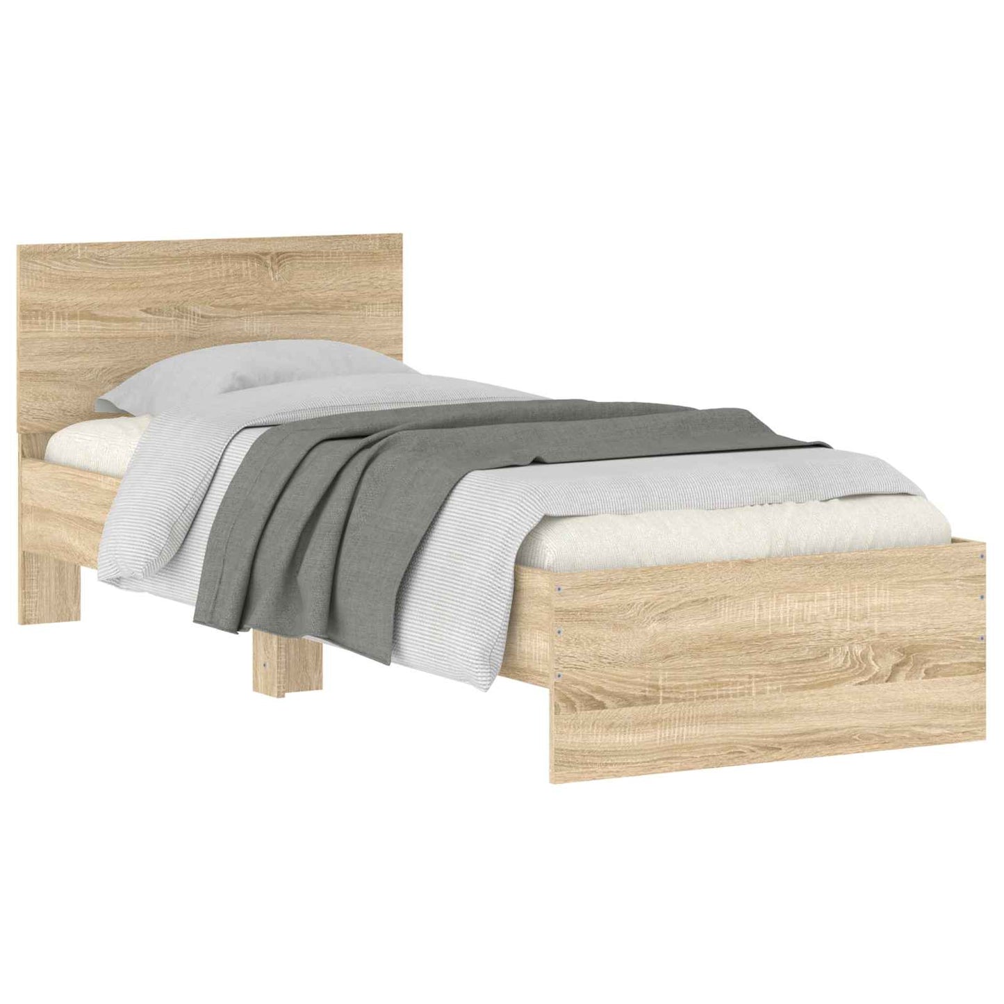 vidaXL Κρεβάτι με Κεφαλάρι Sonoma Δρυς 80 x 200 cm