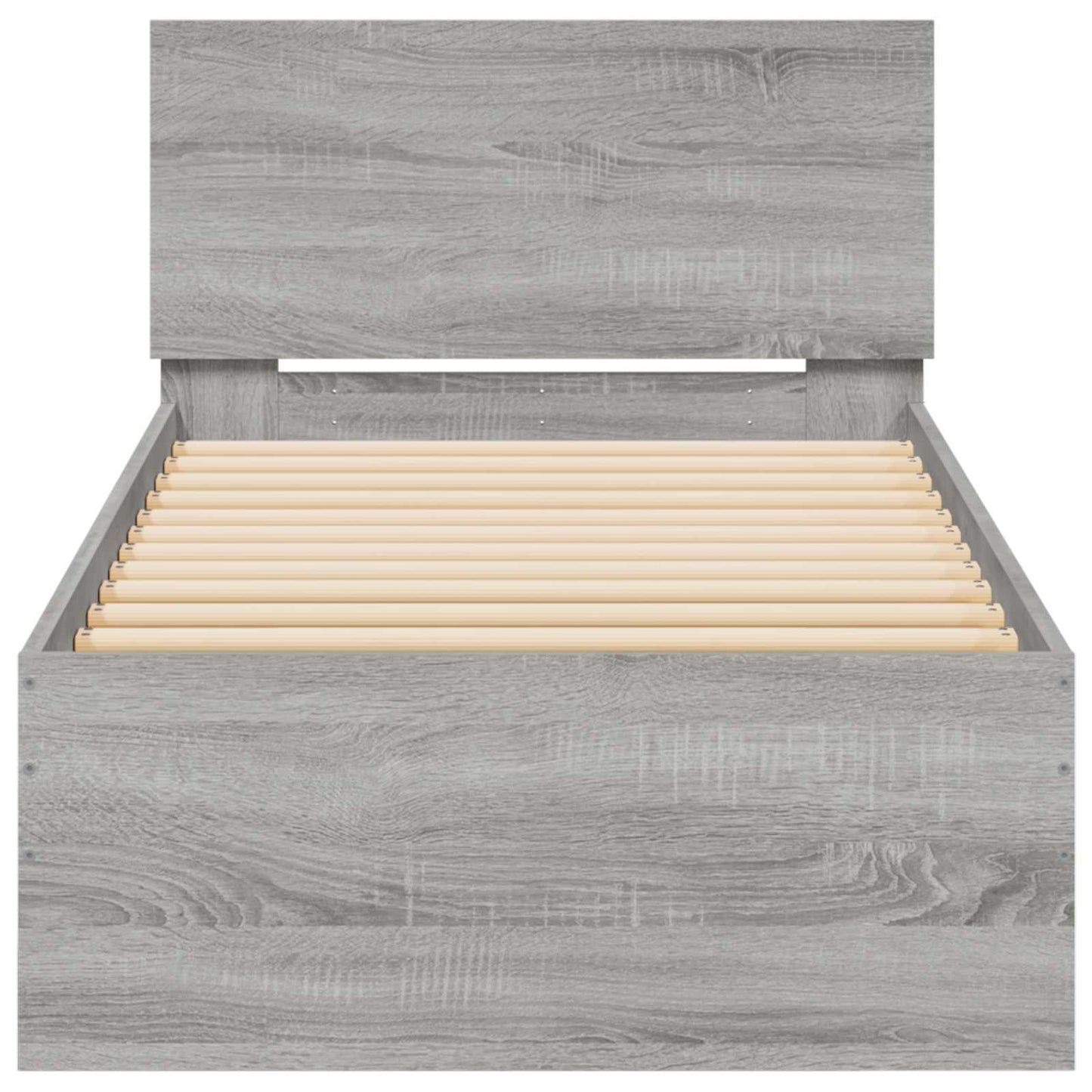 vidaXL Κρεβάτι με Κεφαλάρι Γκρι Σονομά 80 x 200 cm