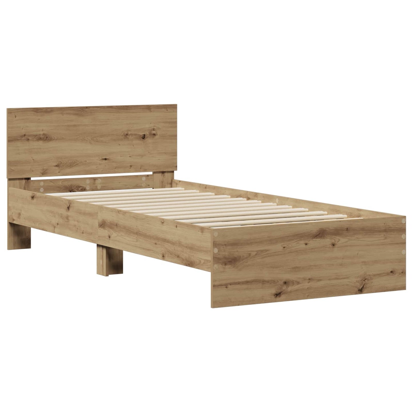 vidaXL Κρεβάτι με Κεφαλάρι Artisan Δρυς 80 x 200 cm