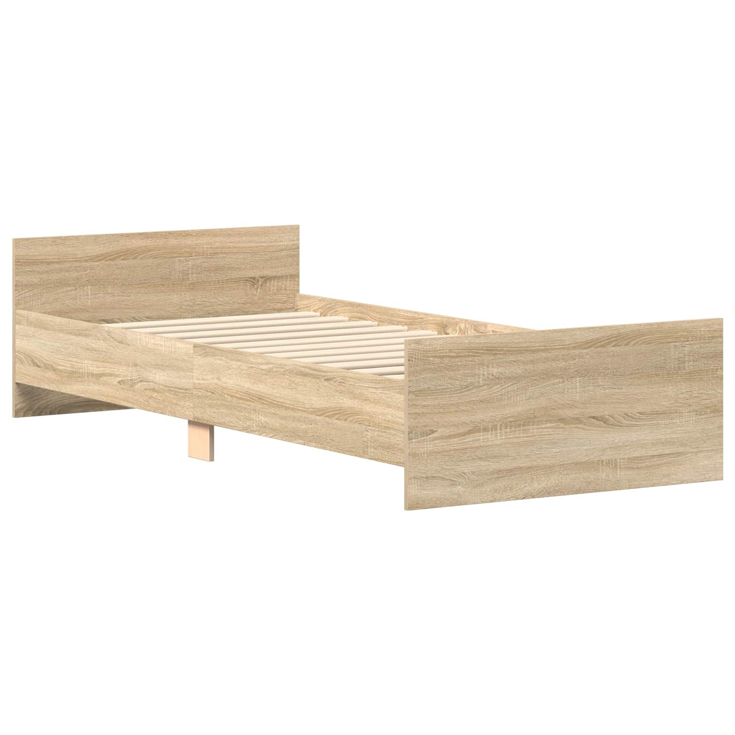 vidaXL Κρεβάτι με Κεφαλάρι Sonoma Δρυς 80 x 200 cm Επεξεργασμένο Ξύλο