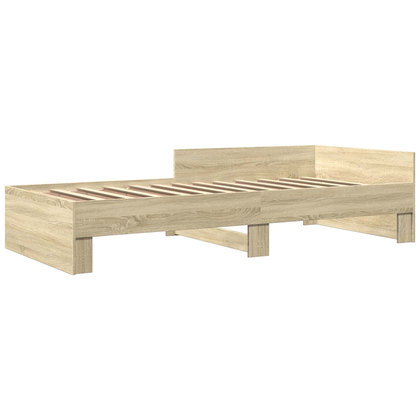 vidaXL Κρεβάτι με Κεφαλάρι Sonoma Δρυς 80 x 200 cm Επεξεργασμένο Ξύλο