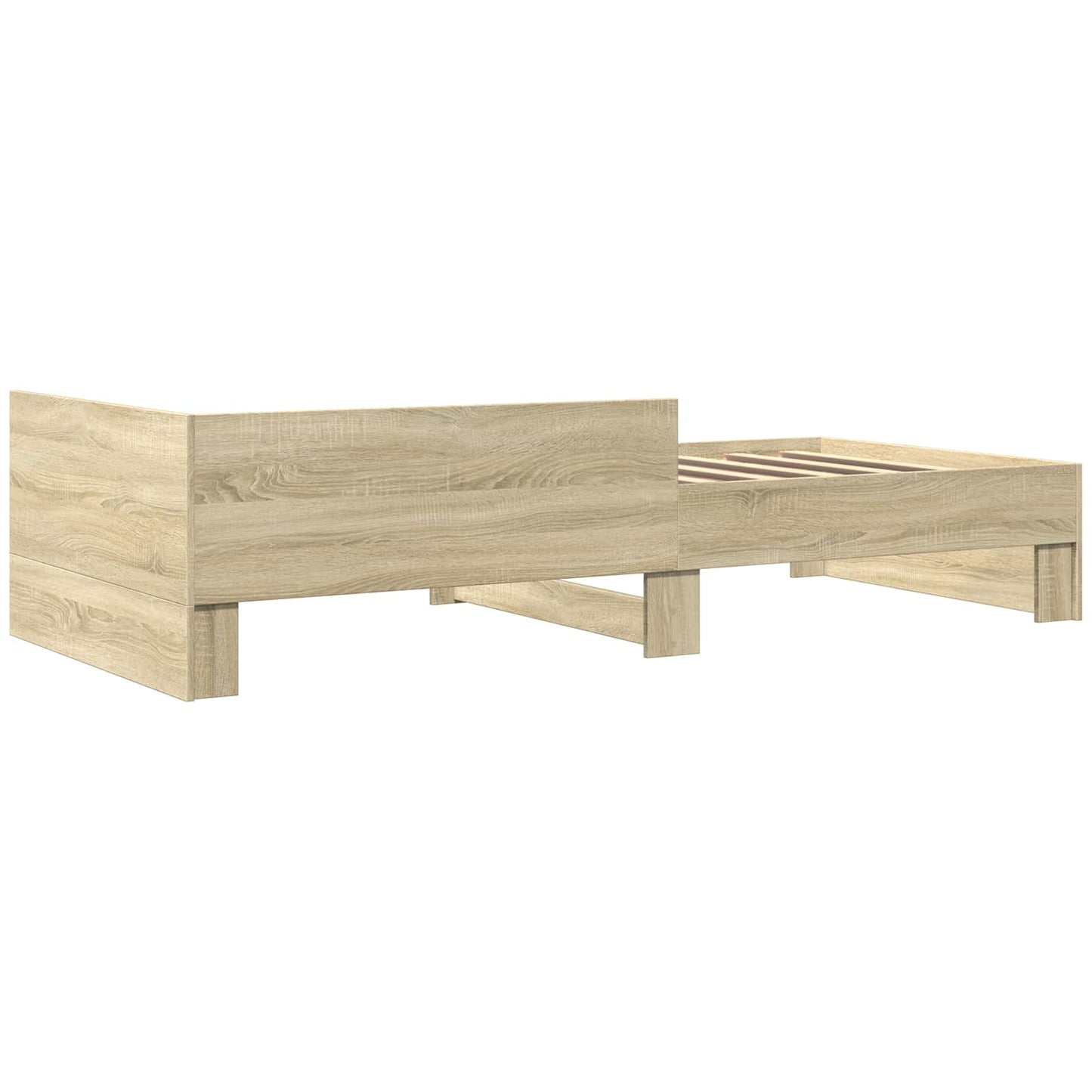 vidaXL Κρεβάτι με Κεφαλάρι Sonoma Δρυς 80 x 200 cm Επεξεργασμένο Ξύλο