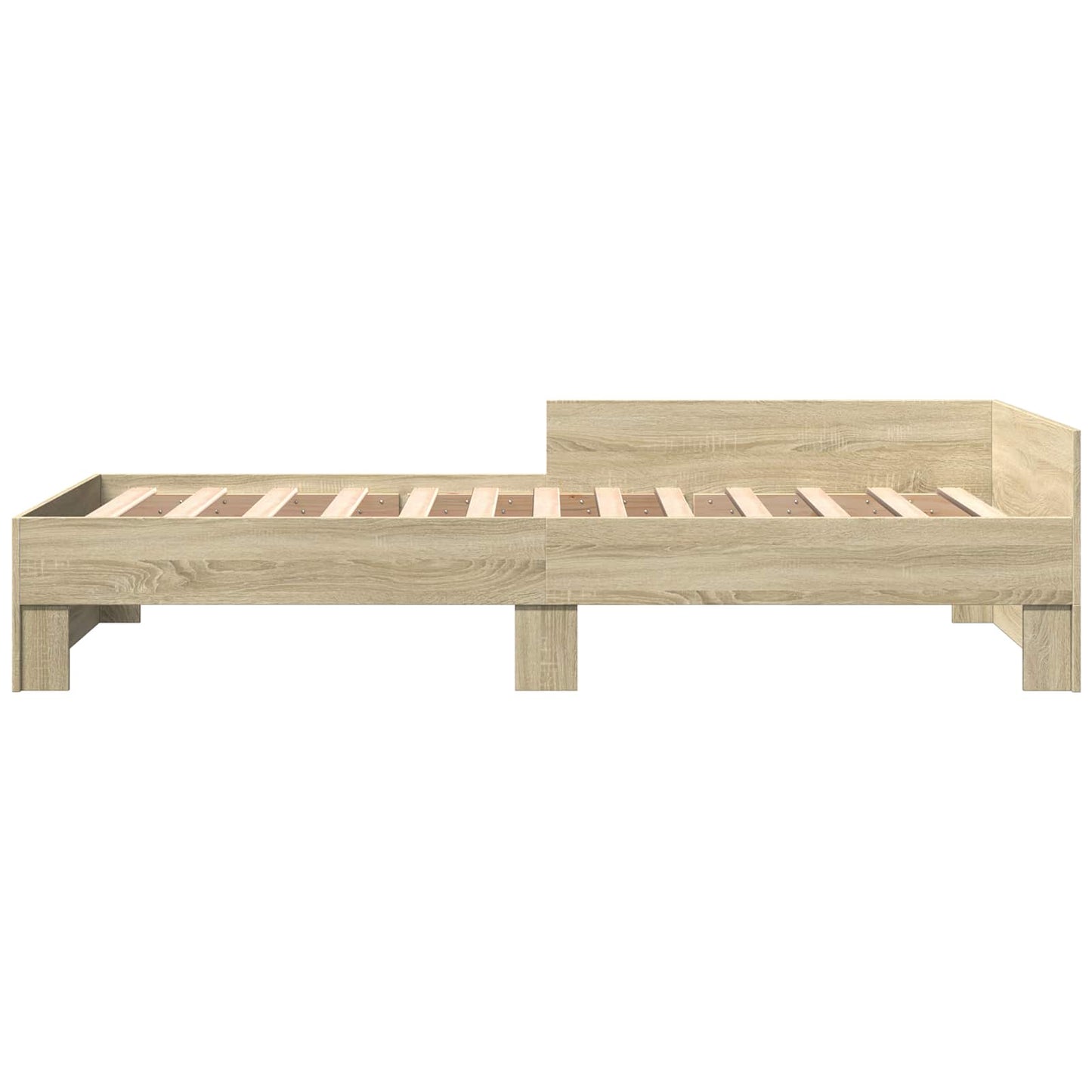 vidaXL Κρεβάτι με Κεφαλάρι Sonoma Δρυς 80 x 200 cm Επεξεργασμένο Ξύλο