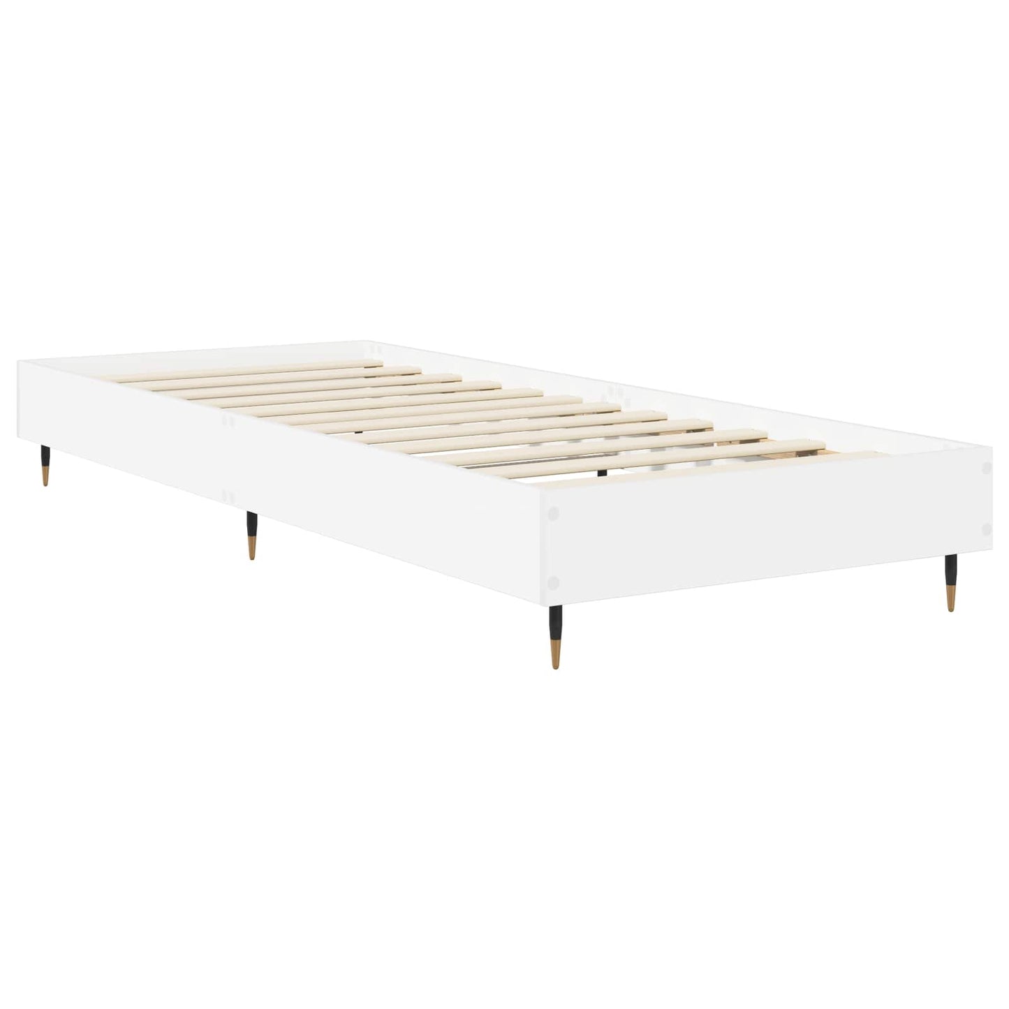 vidaXL Σκελετός Κρεβατιού Λευκό 80 x 200 cm Επεξεργασμένο Ξύλο