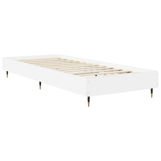 vidaXL Σκελετός Κρεβατιού Λευκό 80 x 200 cm Επεξεργασμένο Ξύλο
