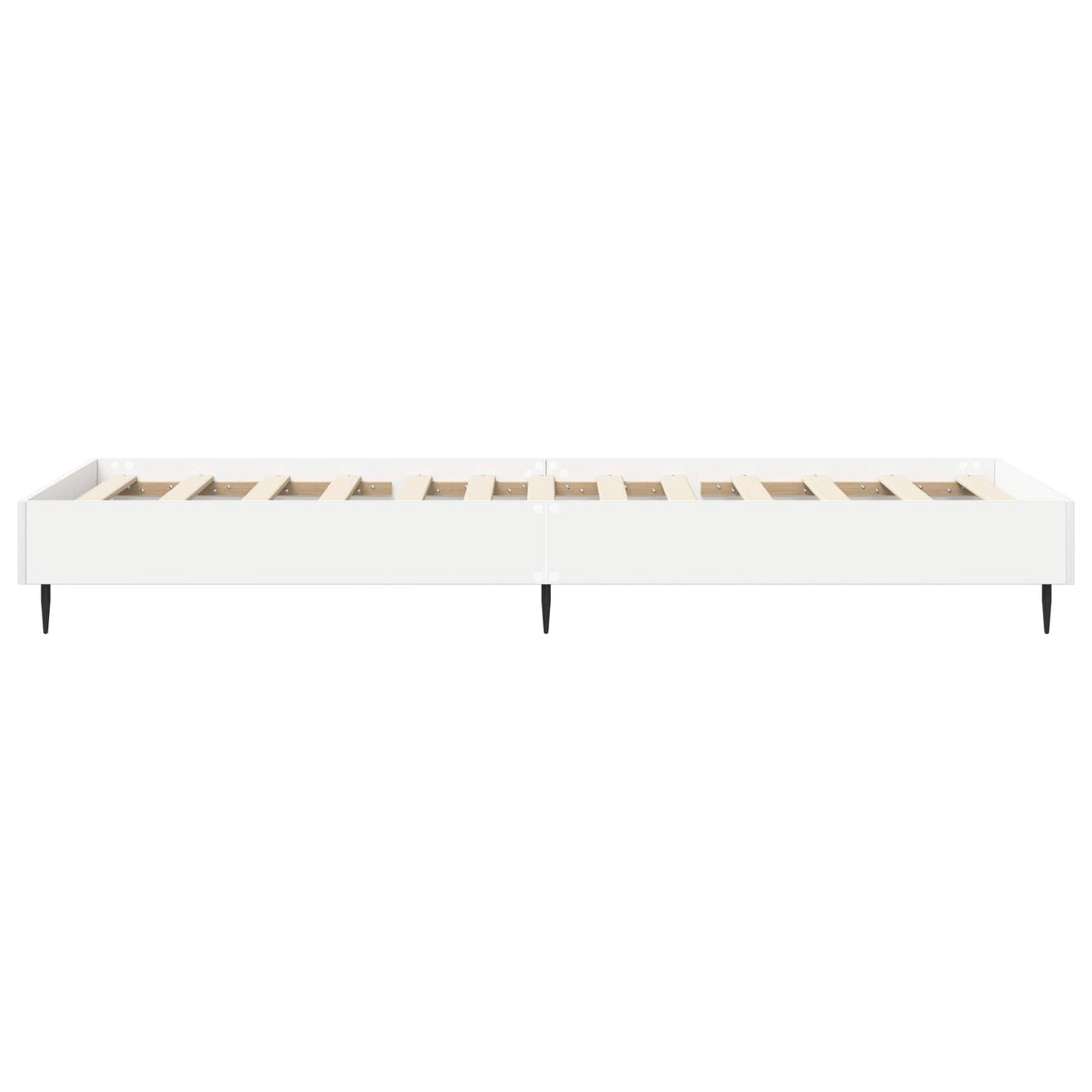 vidaXL Σκελετός Κρεβατιού Λευκό 80 x 200 cm Επεξεργασμένο Ξύλο