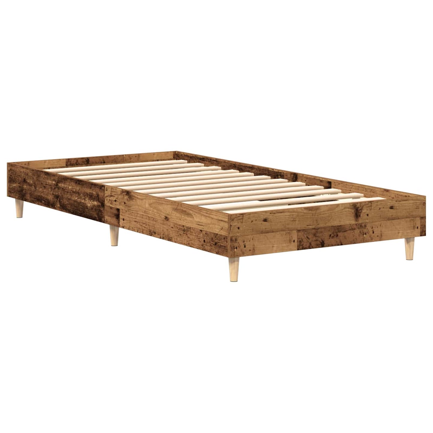 vidaXL Σκελετός Κρεβατιού Παλαιωμένο ξύλο 80 x 200 cm