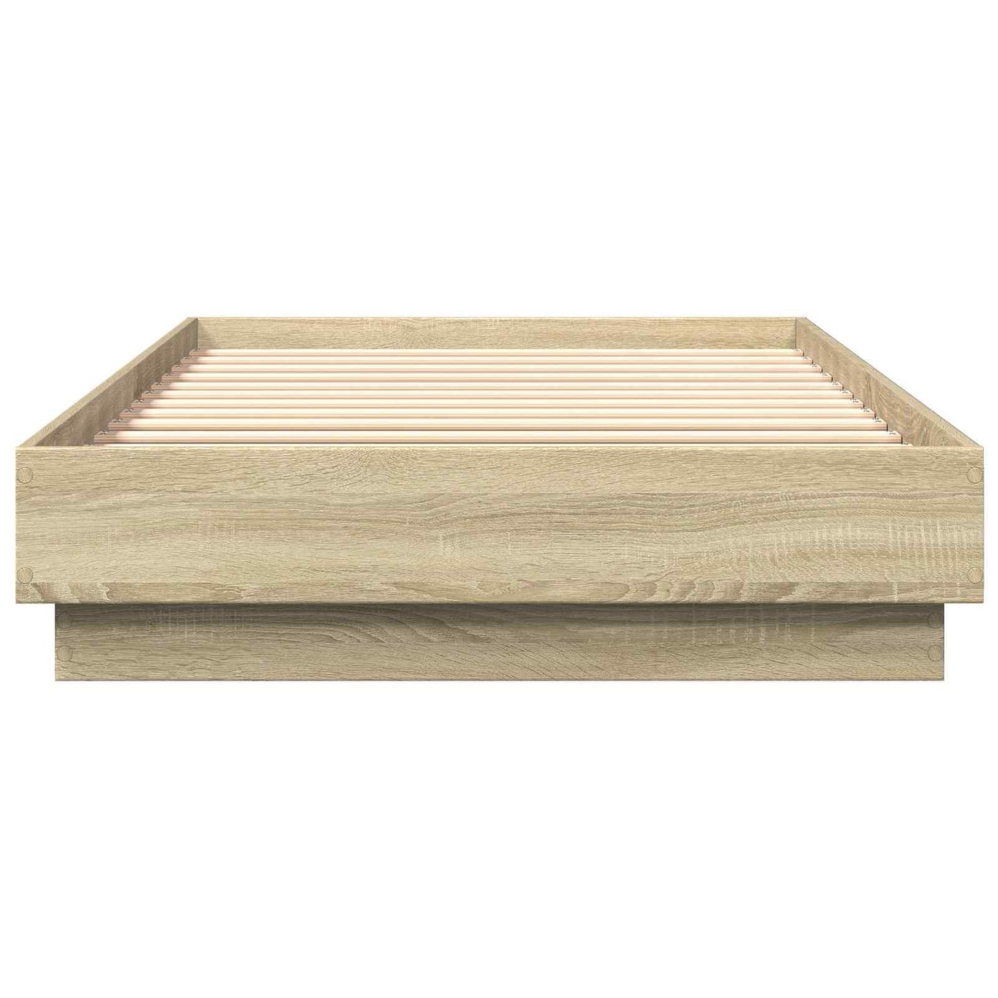 vidaXL Κρεβάτι δαπέδου Sonoma Δρυς 80 x 200 cm Επεξεργασμένο Ξύλο