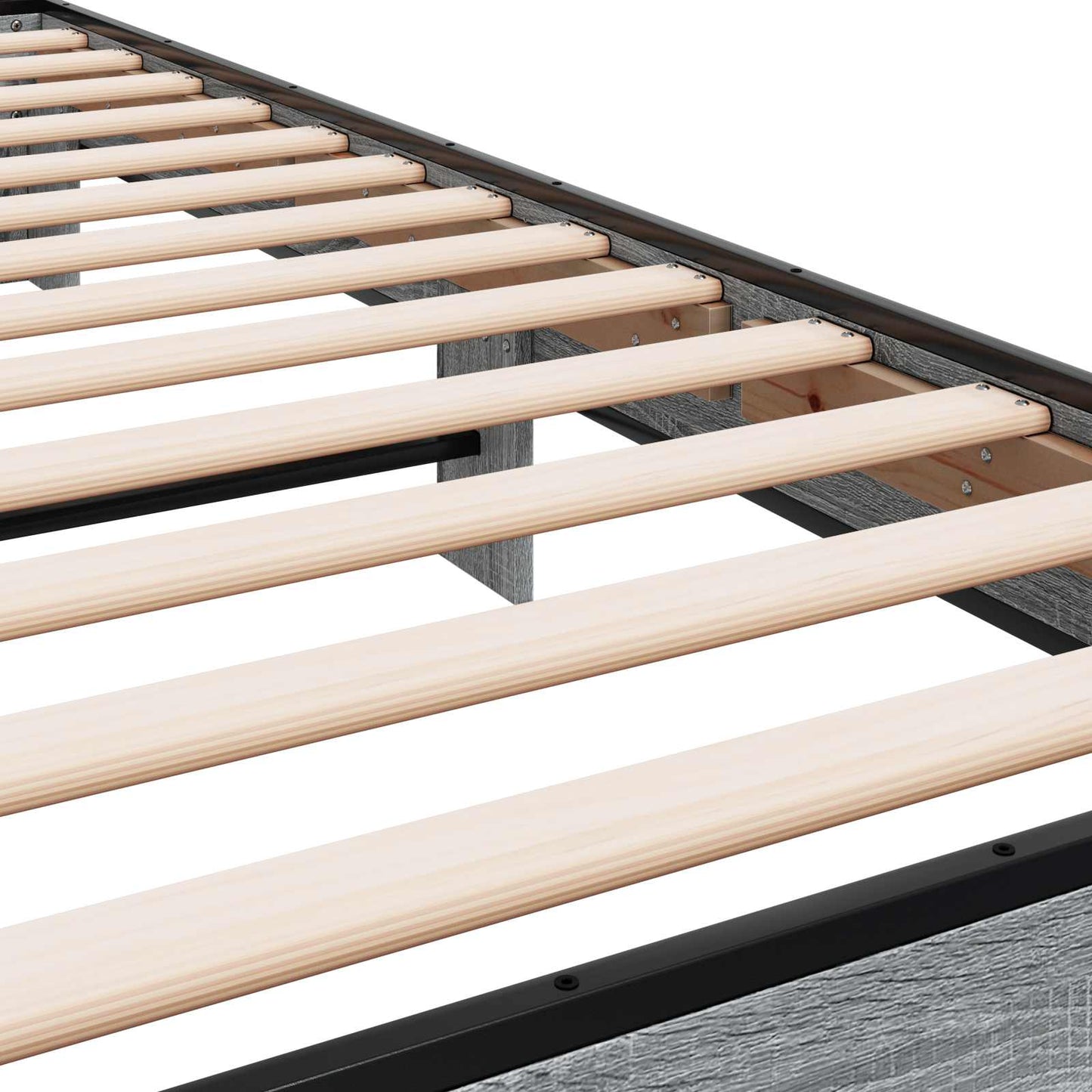 vidaXL Κρεβάτι με Κεφαλάρι Γκρι Sonoma 80 x 200 cm Επεξεργασμένο Ξύλο