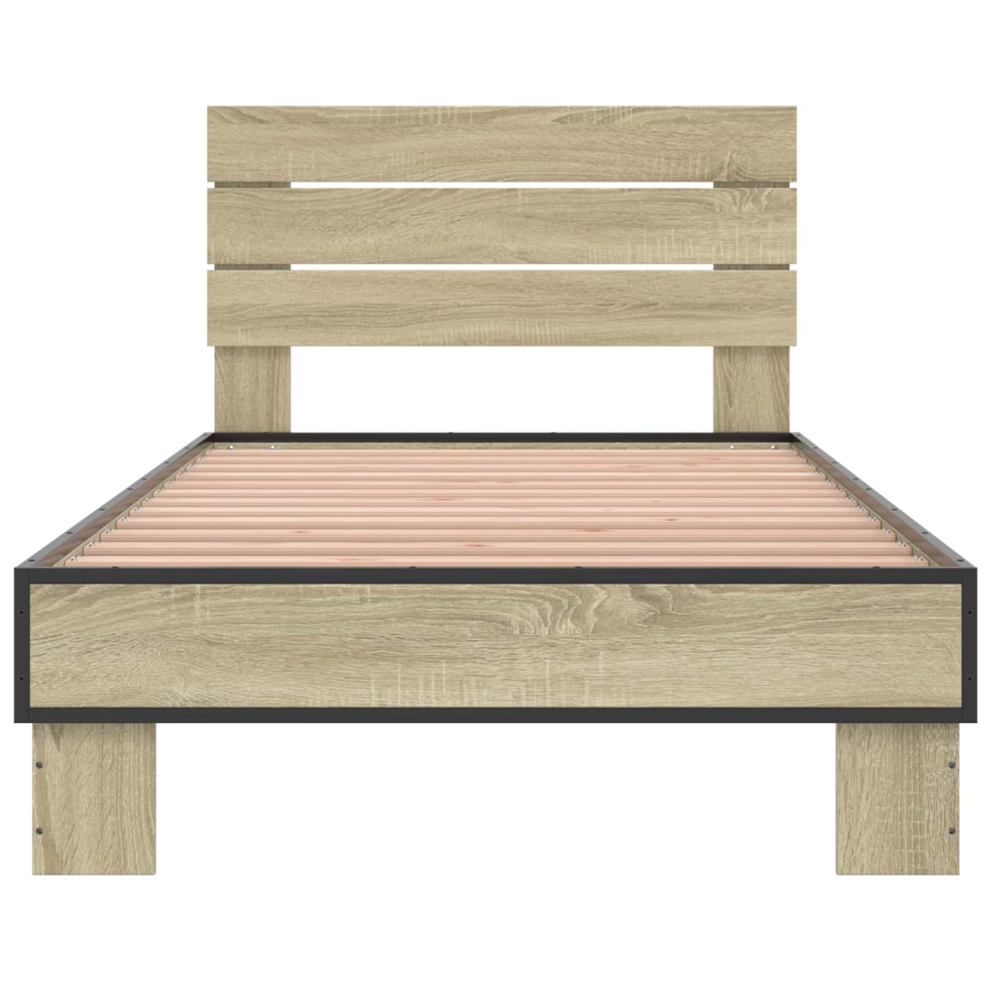 vidaXL Κρεβάτι με Κεφαλάρι Sonoma Δρυς 80 x 200 cm Επεξεργασμένο Ξύλο