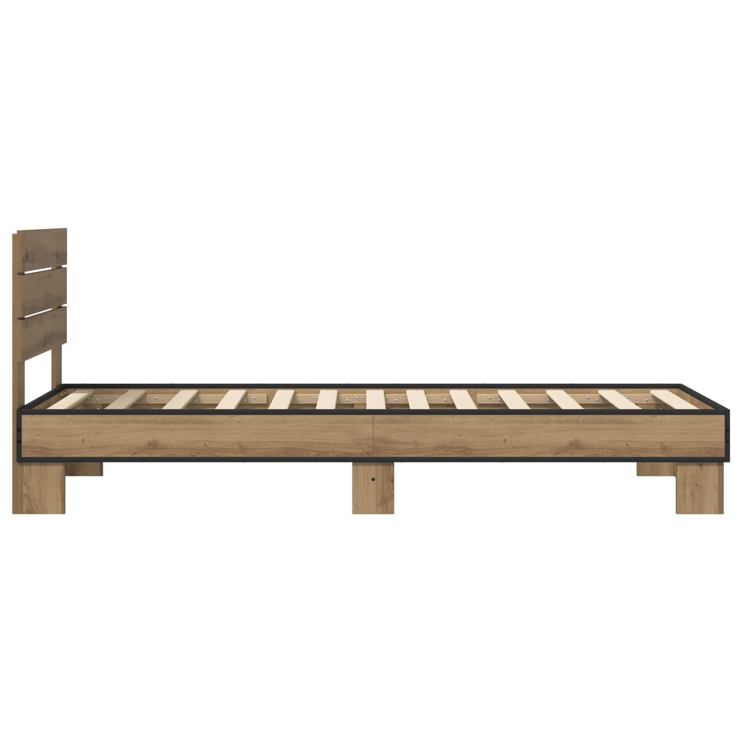 vidaXL Κρεβάτι με Κεφαλάρι Artisan Δρυς 80 x 200 cm Επεξεργασμένο Ξύλο