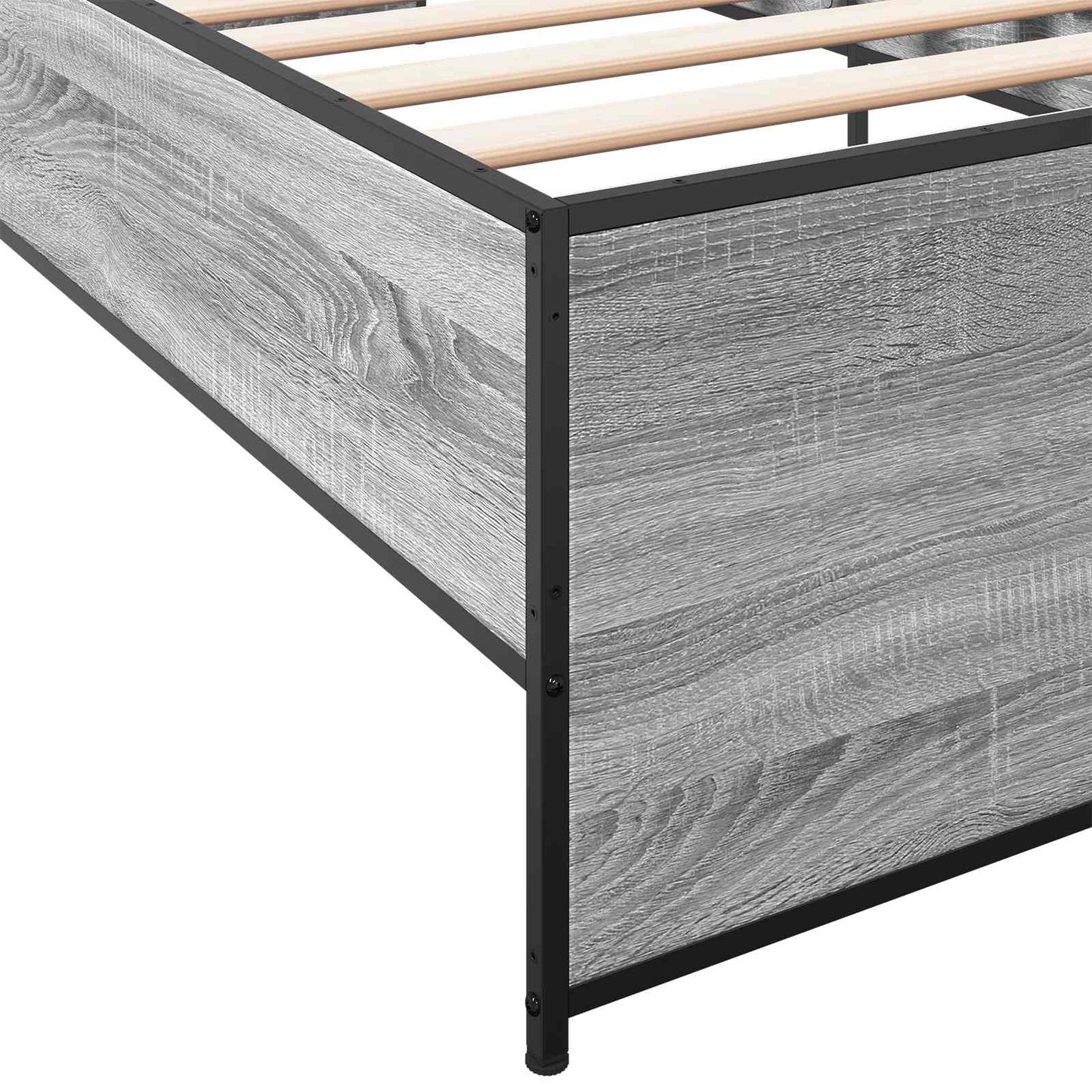 vidaXL Σκελετός Κρεβατιού Γκρι Sonoma 80 x 200 cm Επεξεργασμένο Ξύλο