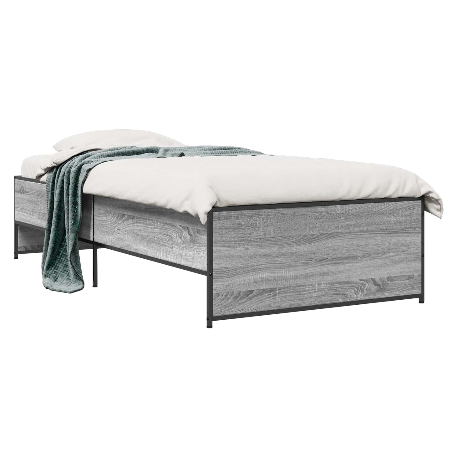 vidaXL Σκελετός Κρεβατιού Γκρι Sonoma 80 x 200 cm Επεξεργασμένο Ξύλο