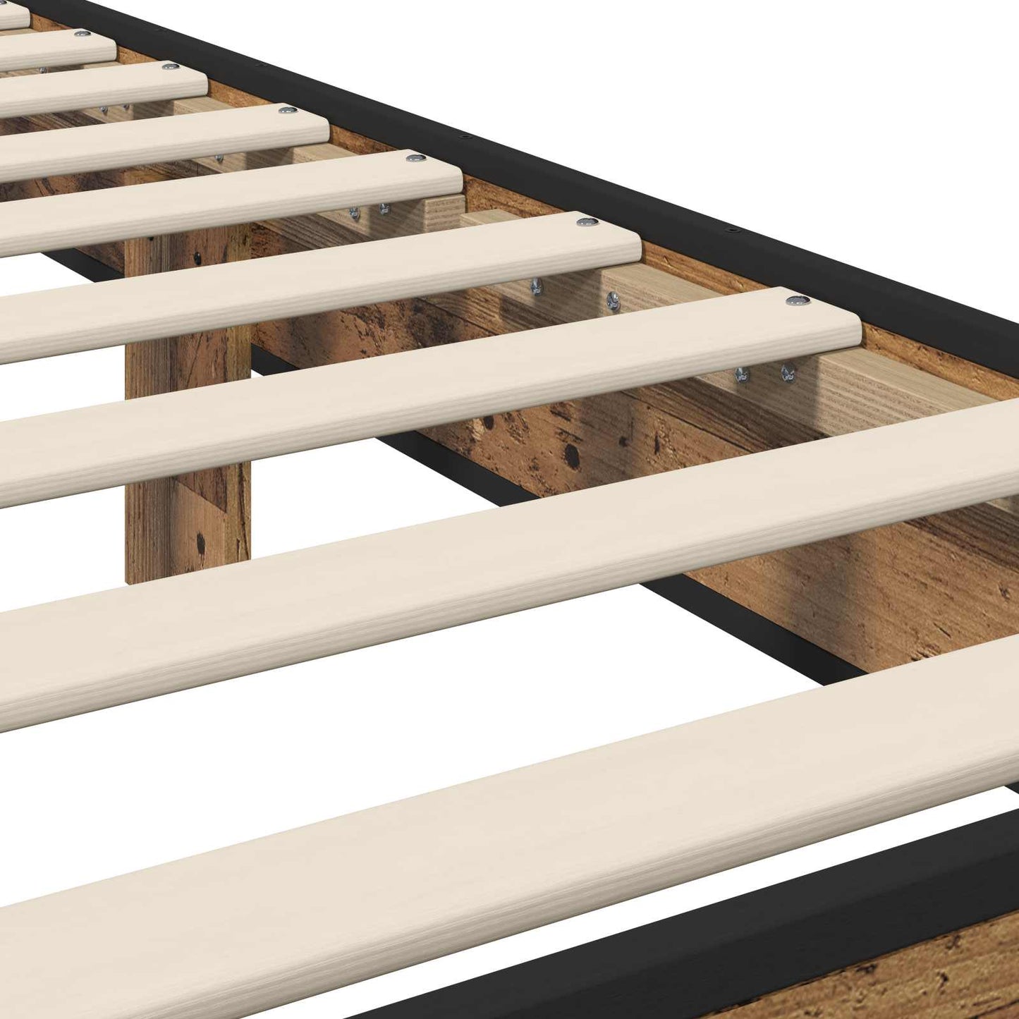 vidaXL Κρεβάτι με Κεφαλάρι Παλαιωμένο ξύλο 80 x 200 cm
