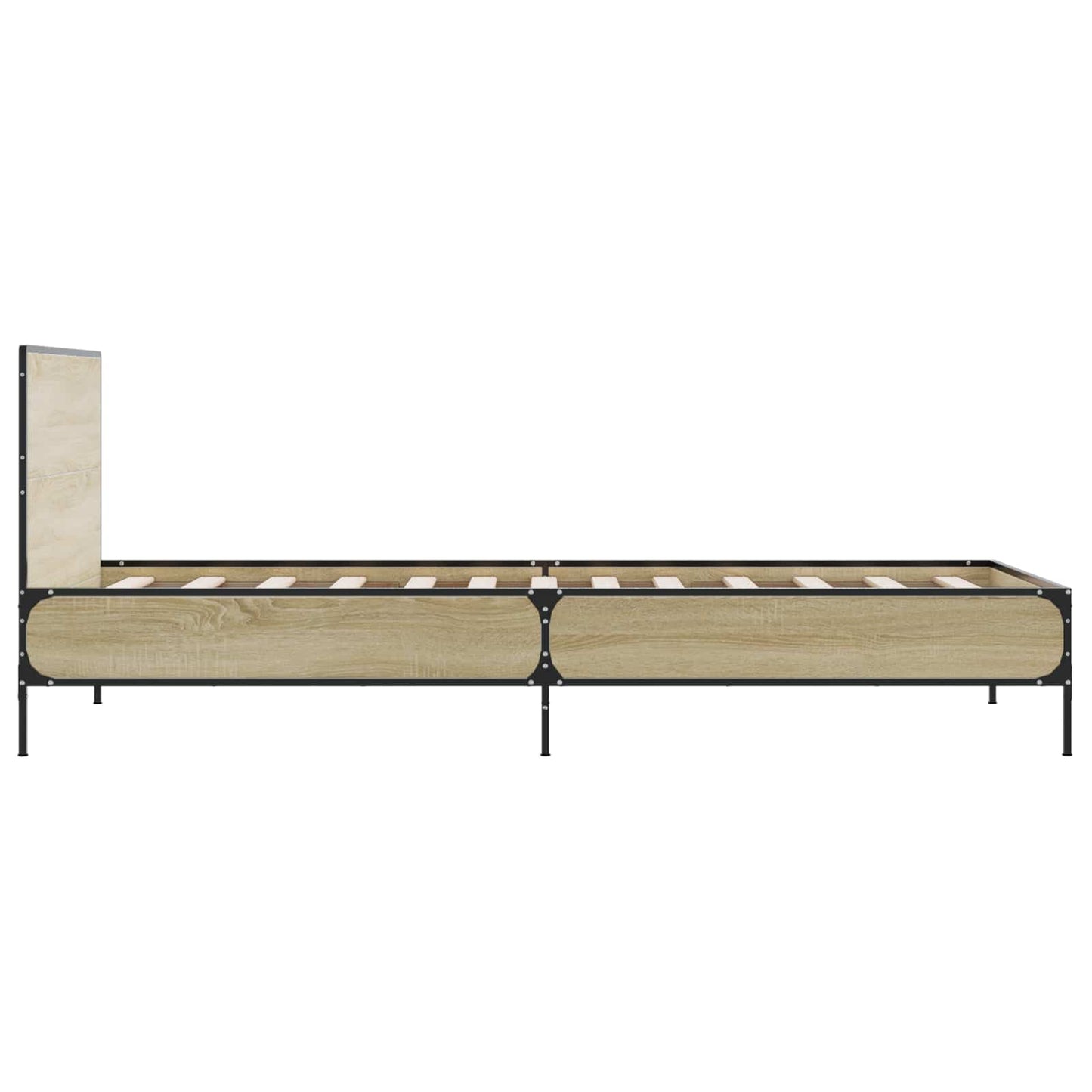 vidaXL Κρεβάτι με Κεφαλάρι Sonoma Δρυς 80 x 200 cm Επεξεργασμένο Ξύλο