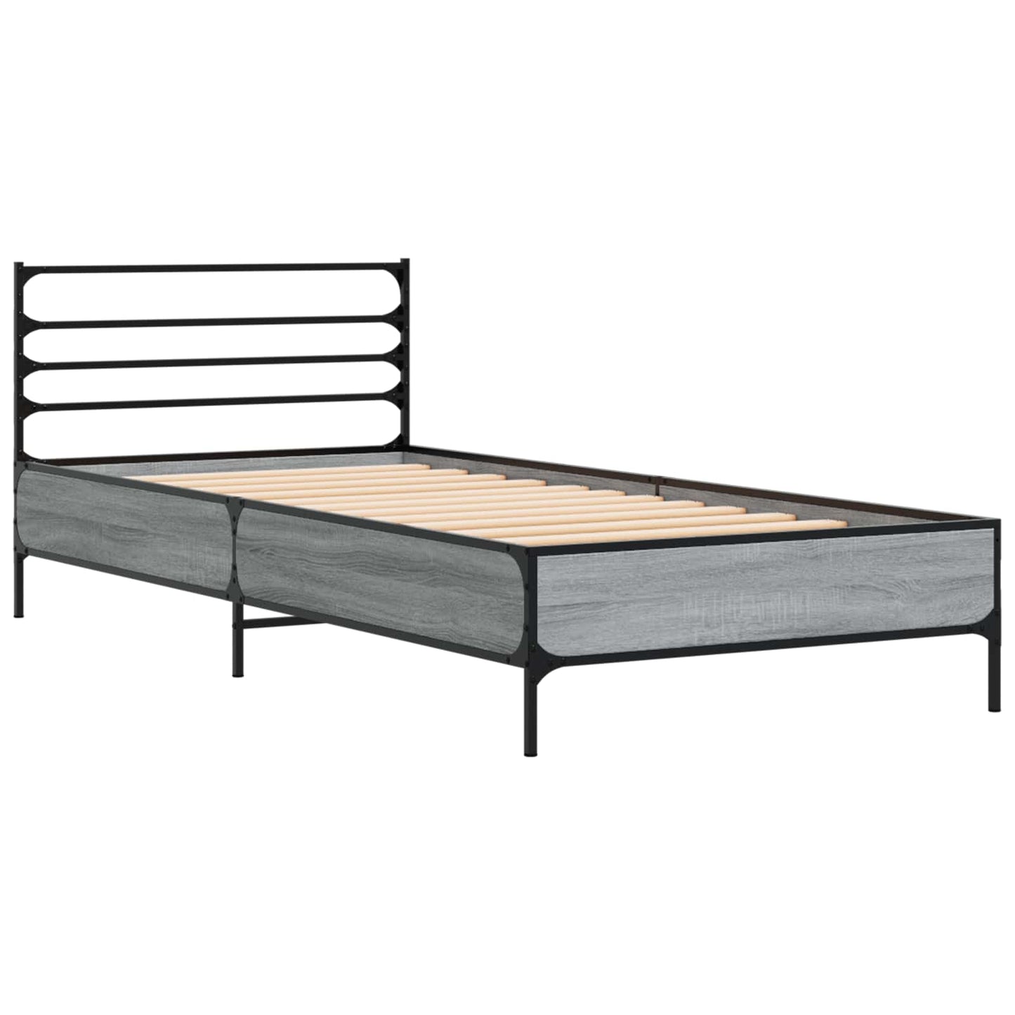 vidaXL Σκελετός Κρεβατιού Γκρι Sonoma 80 x 200 cm Επεξεργασμένο Ξύλο