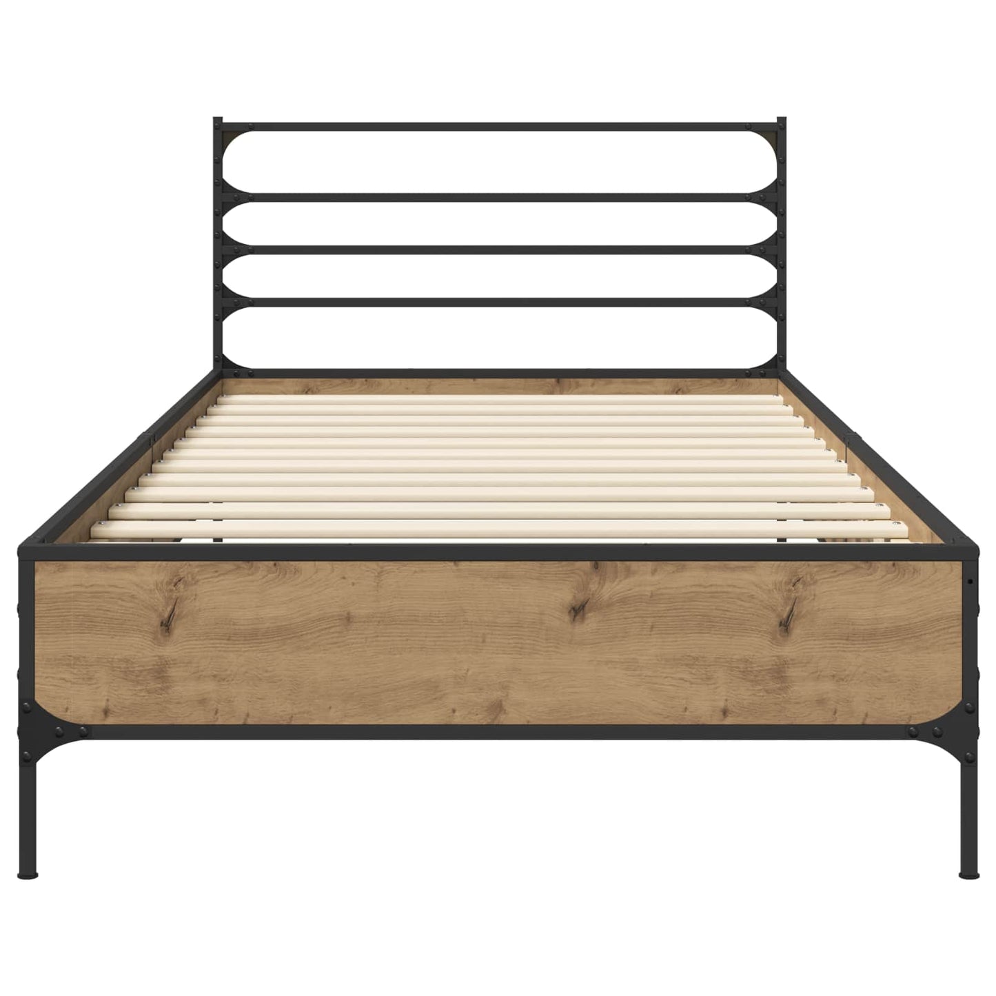 vidaXL Σκελετός Κρεβατιού Artisian Δρυς 80 x 200 cm Επεξεργασμένο Ξύλο
