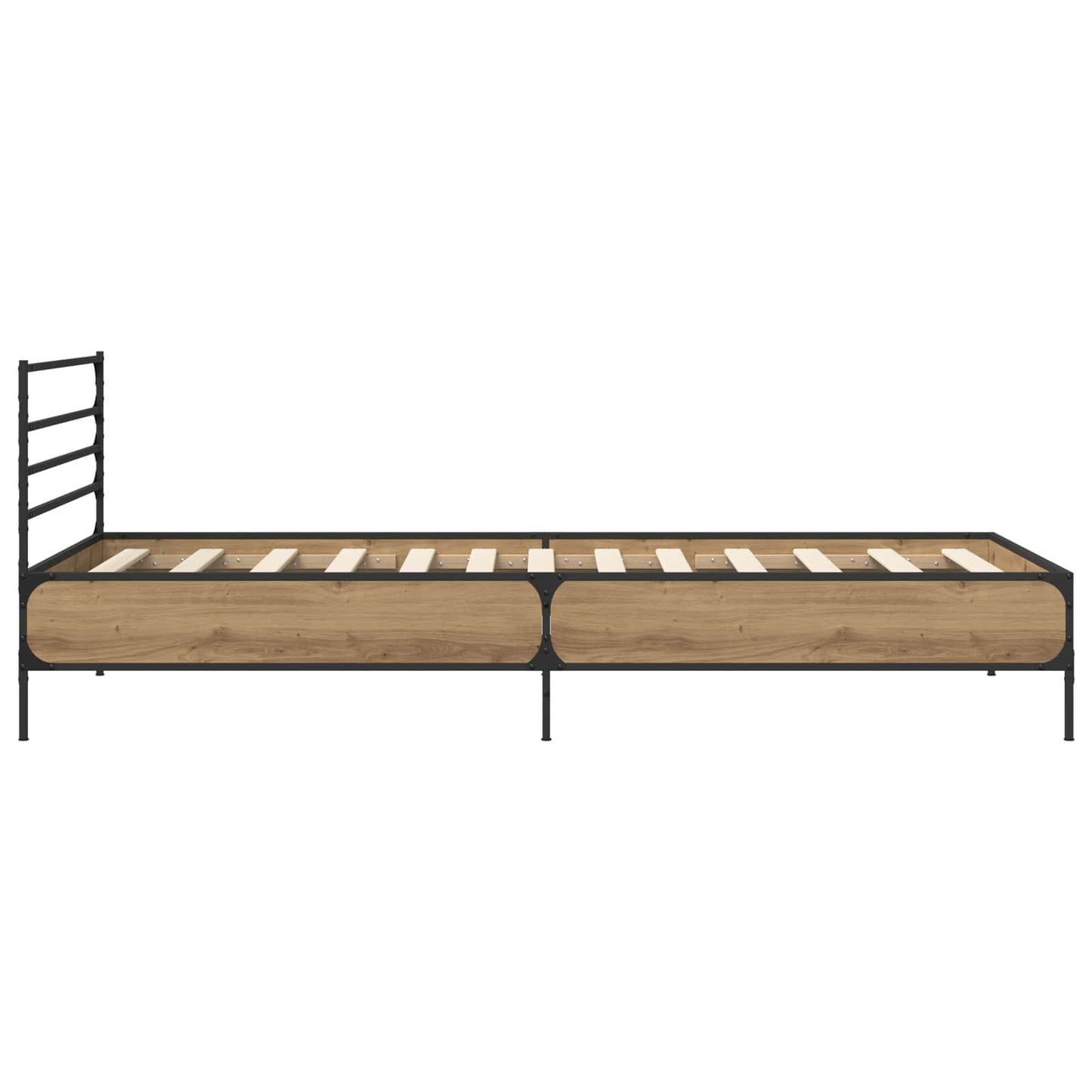 vidaXL Σκελετός Κρεβατιού Artisian Δρυς 80 x 200 cm Επεξεργασμένο Ξύλο