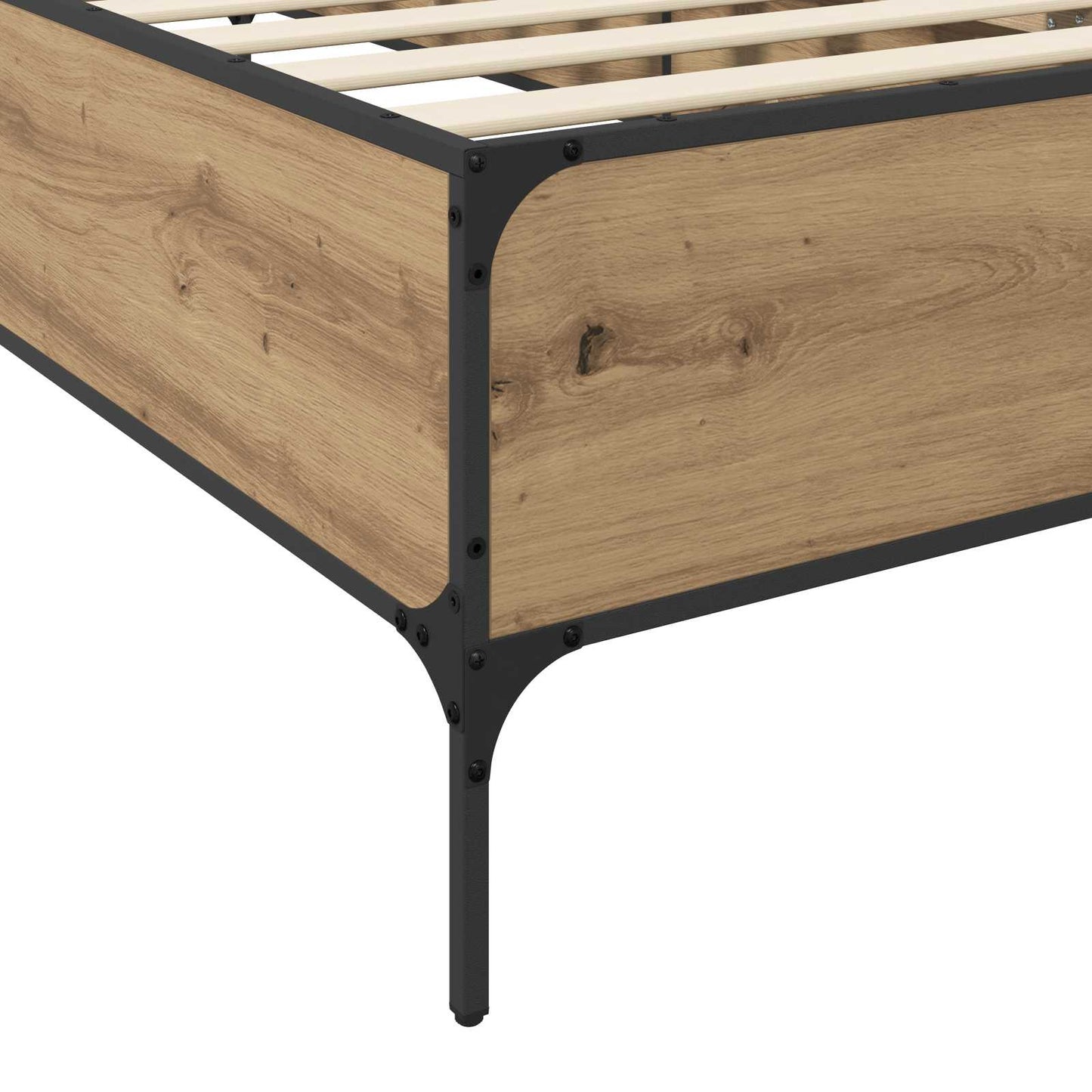 vidaXL Σκελετός Κρεβατιού Artisian Δρυς 80 x 200 cm Επεξεργασμένο Ξύλο