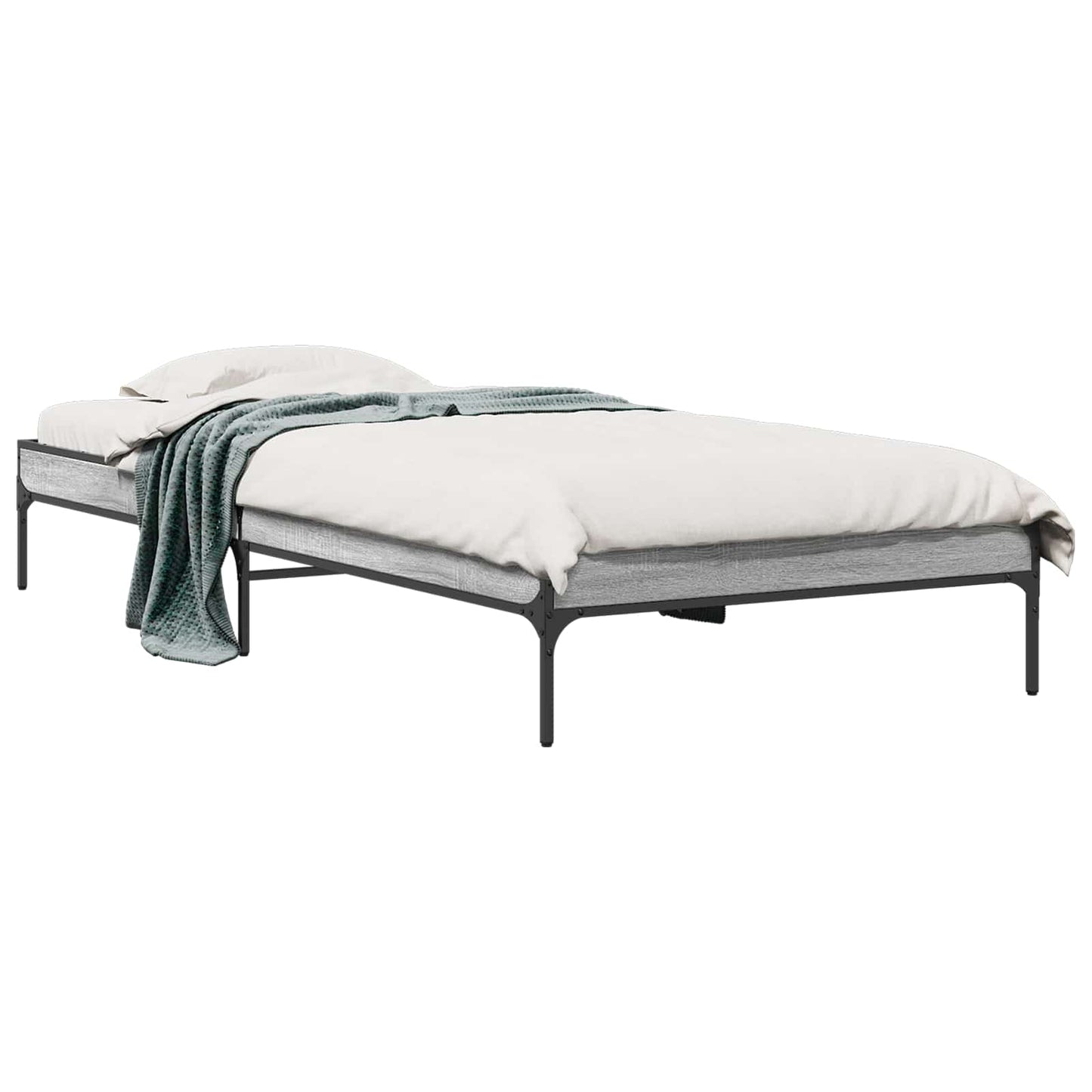 vidaXL Σκελετός Κρεβατιού Γκρι Sonoma 80 x 200 cm Επεξεργασμένο Ξύλο