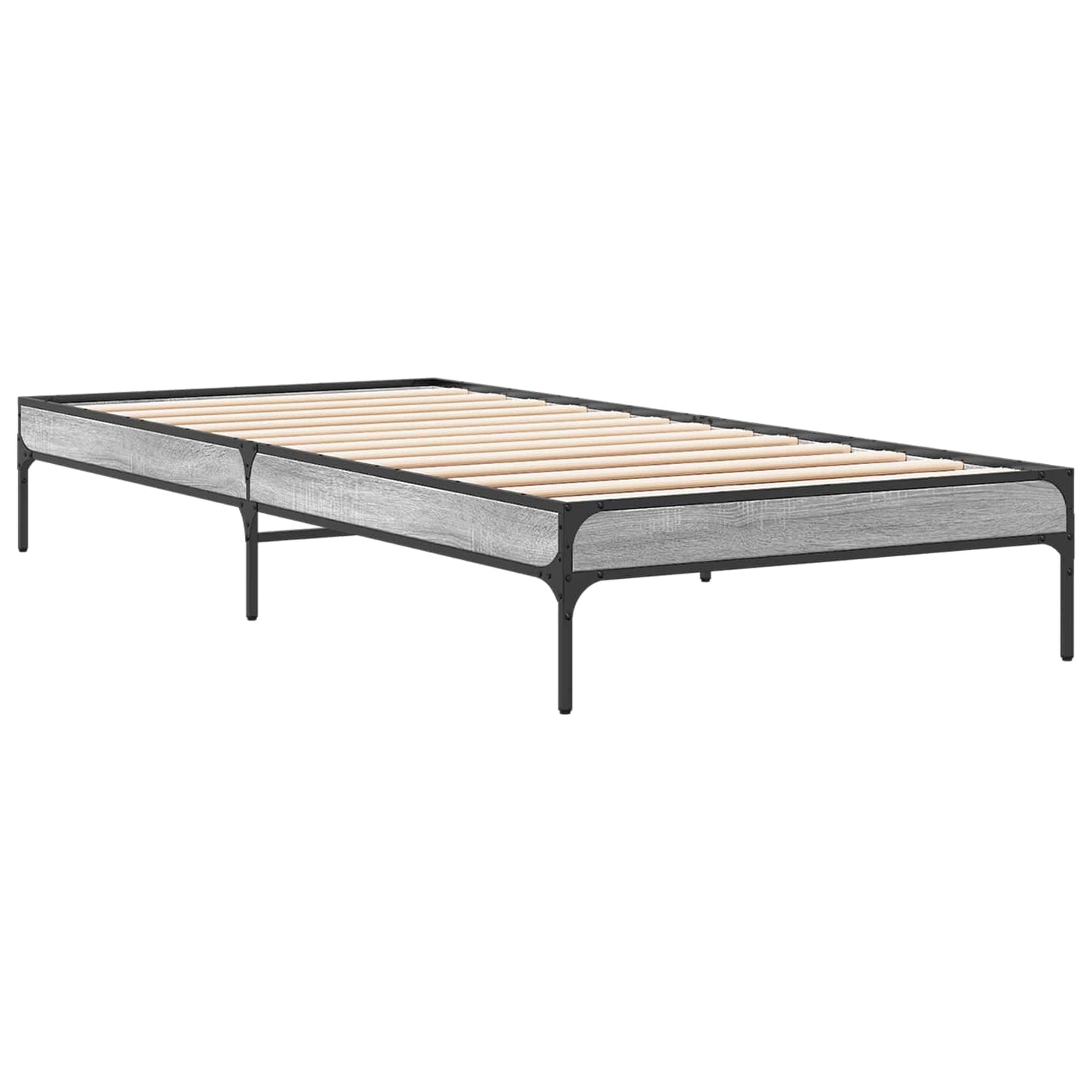 vidaXL Σκελετός Κρεβατιού Γκρι Sonoma 80 x 200 cm Επεξεργασμένο Ξύλο