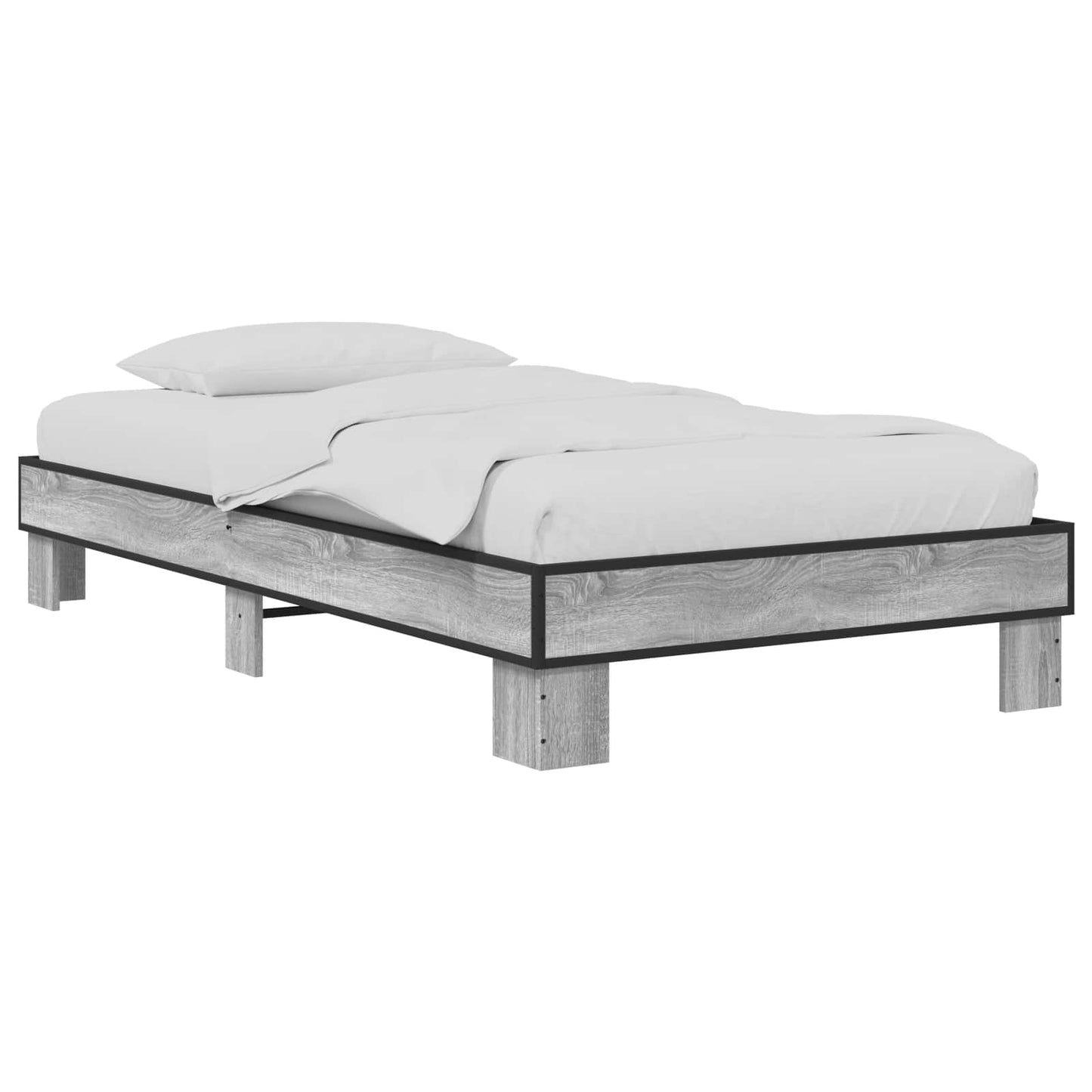 vidaXL Σκελετός Κρεβατιού Γκρι Sonoma 80 x 200 cm Επεξεργασμένο Ξύλο