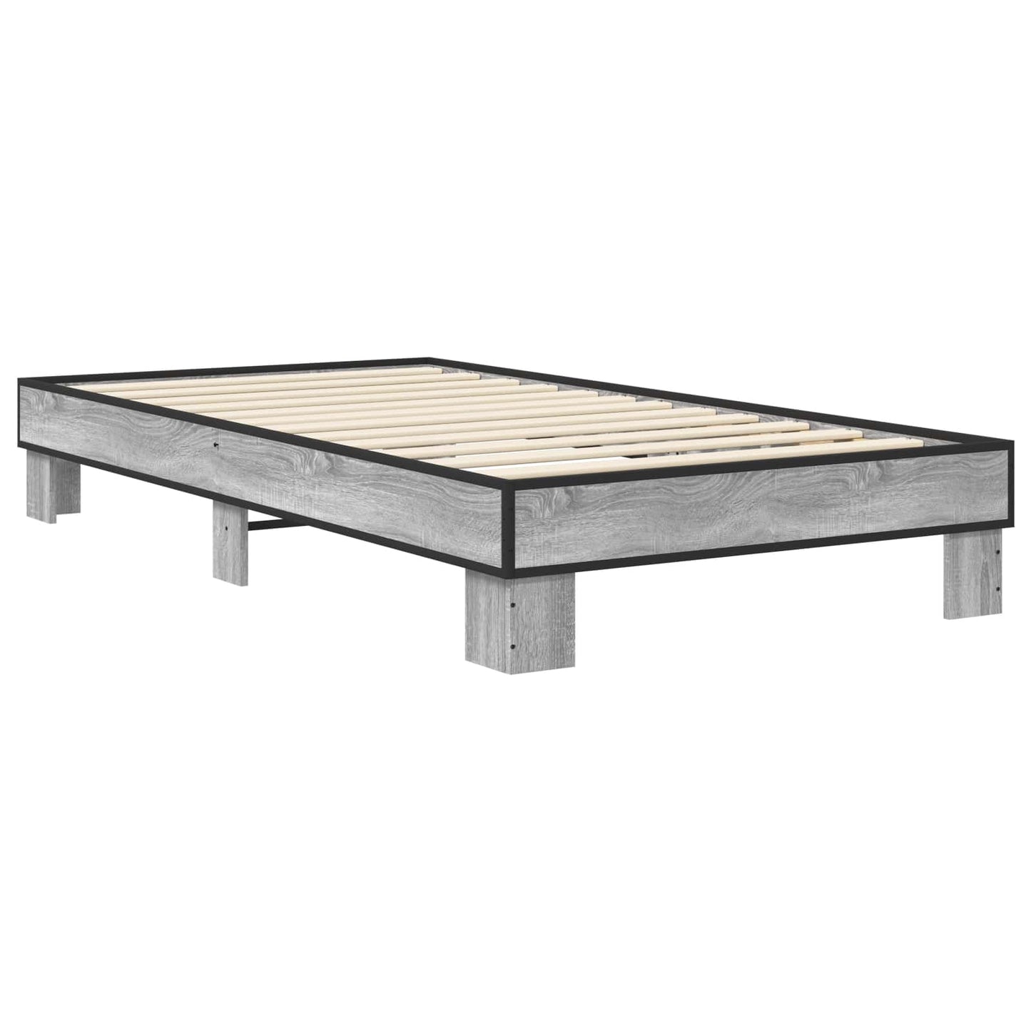 vidaXL Σκελετός Κρεβατιού Γκρι Sonoma 80 x 200 cm Επεξεργασμένο Ξύλο