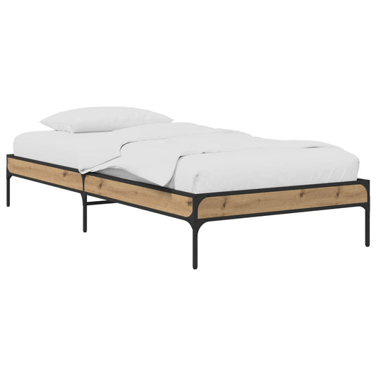 vidaXL Σκελετός Κρεβατιού Artisian Δρυς 80 x 200 cm Επεξεργασμένο Ξύλο