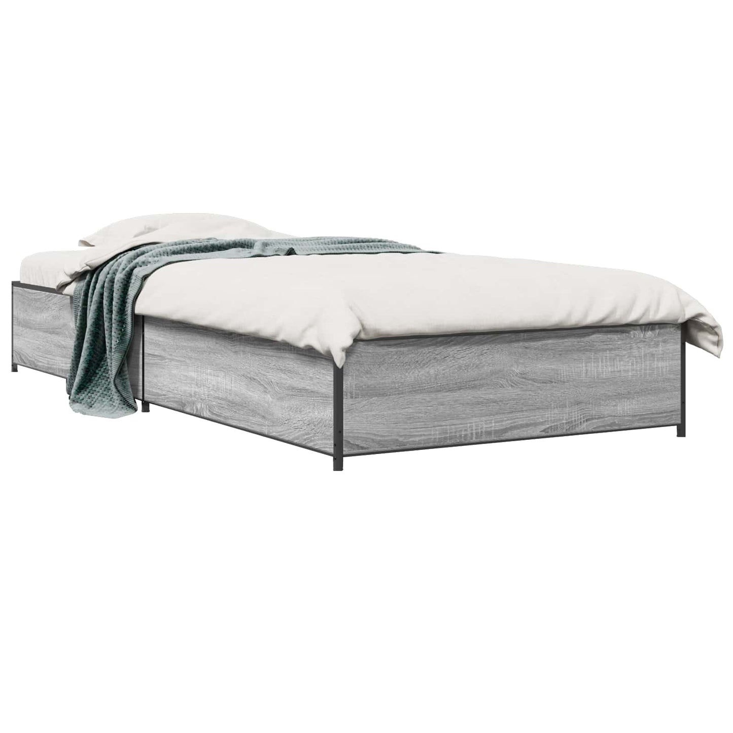 vidaXL Σκελετός Κρεβατιού Γκρι Sonoma 80 x 200 cm Επεξεργασμένο Ξύλο