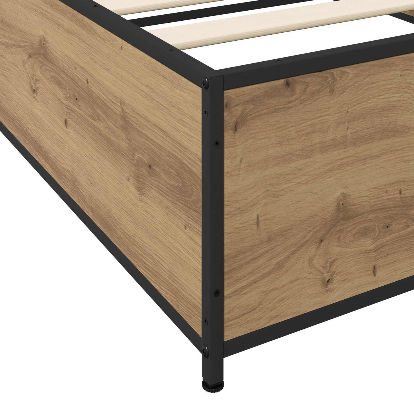 vidaXL Σκελετός Κρεβατιού Artisan Δρυς 80 x 200 cm Επεξεργασμένο Ξύλο