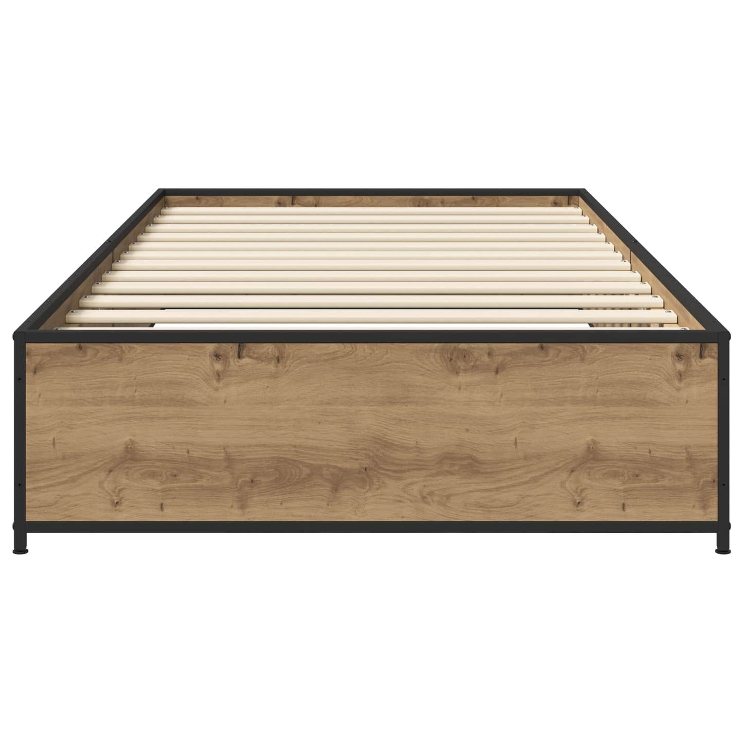 vidaXL Σκελετός Κρεβατιού Artisan Δρυς 80 x 200 cm Επεξεργασμένο Ξύλο