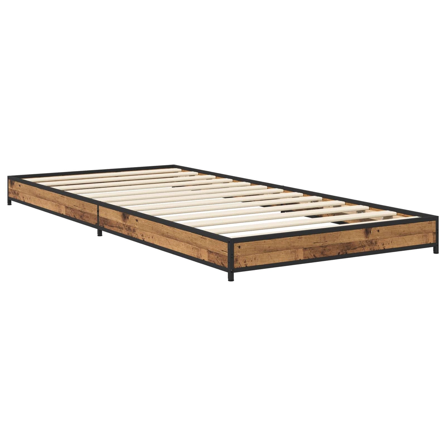 vidaXL Σκελετός Κρεβατιού Παλαιωμένο ξύλο 80 x 200 cm
