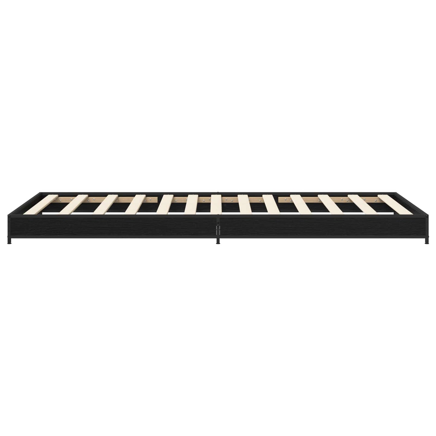 vidaXL Σκελετός Κρεβατιού Μαύρη Δρυς 80 x 200 cm Επεξεργασμένο Ξύλο