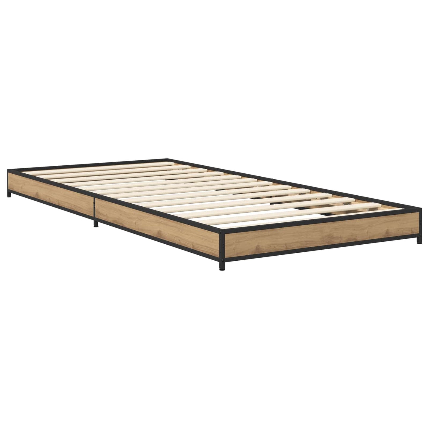 vidaXL Σκελετός Κρεβατιού Artisan Δρυς 80 x 200 cm Επεξεργασμένο Ξύλο
