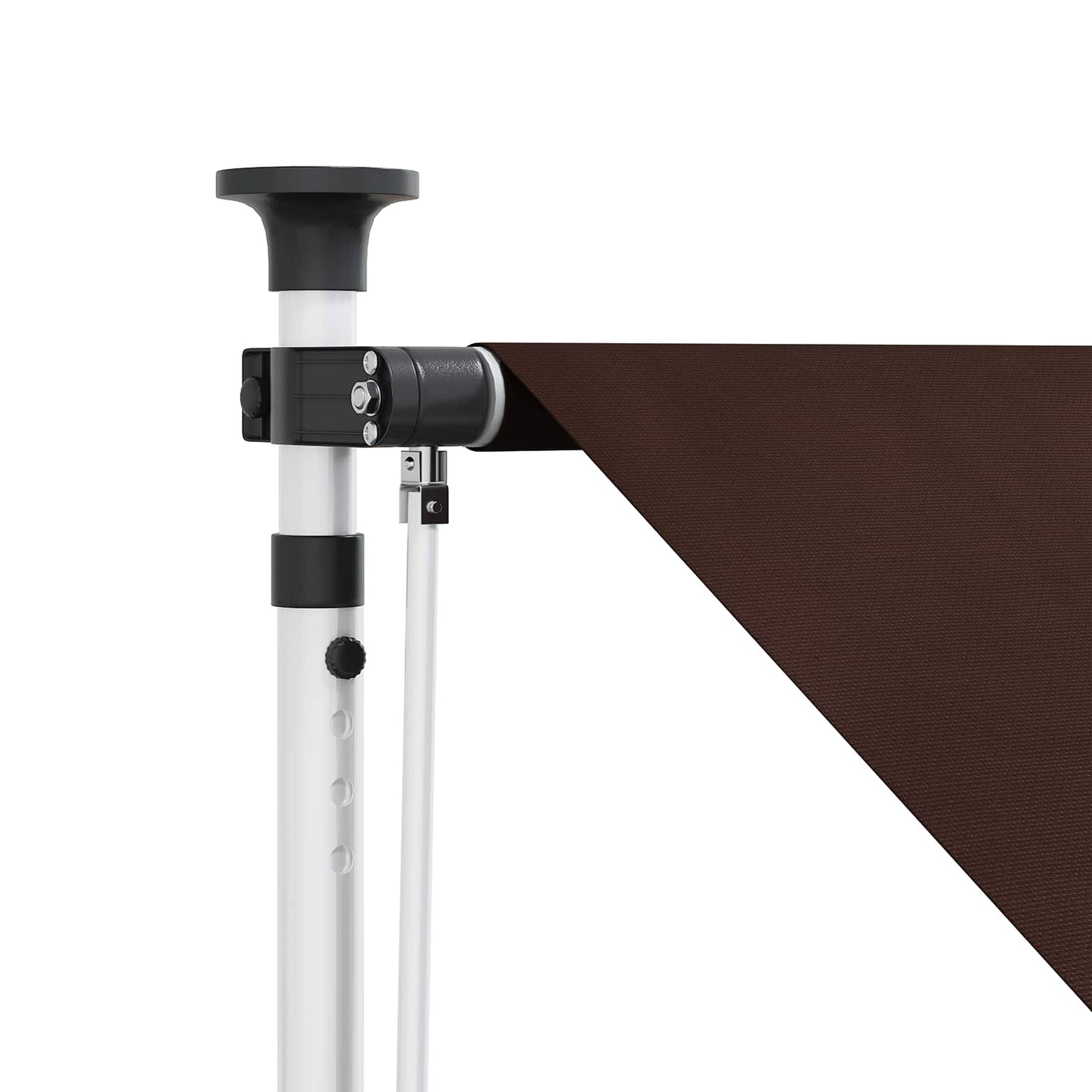 vidaXL Χειροκίνητη Ανακλινόμενη Σκίαση Καφέ 400 cm