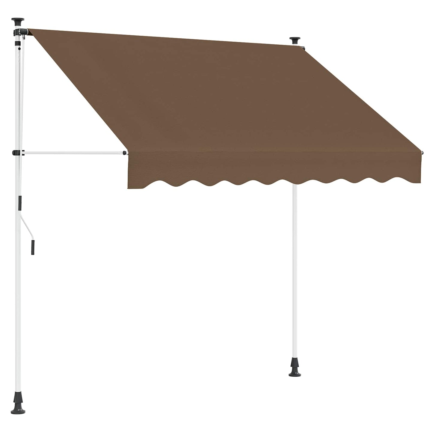 vidaXL Χειροκίνητη Ανακλινόμενη Σκίαση Taupe 150 cm
