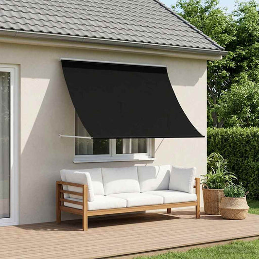 vidaXL Αντιανεμικό Μαύρο 400 x 150 cm