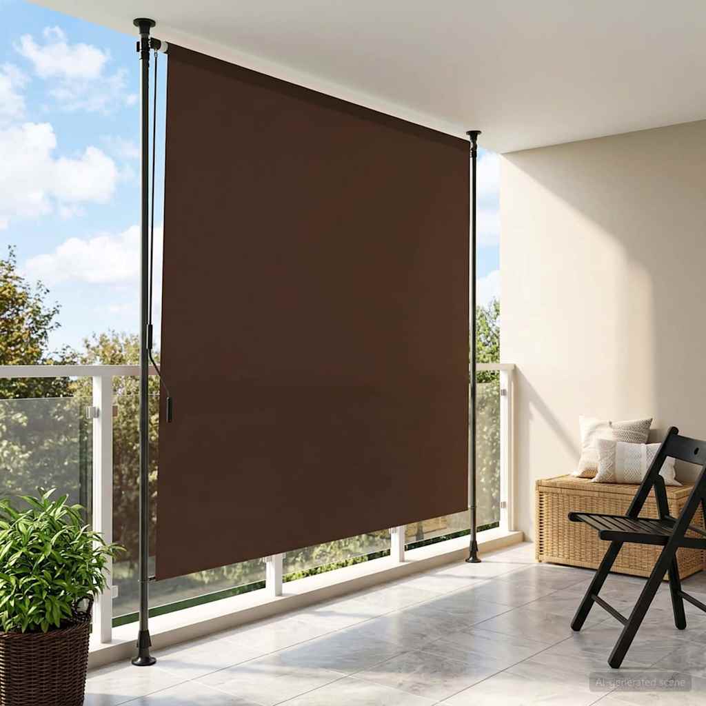 vidaXL Εξωτερικό ρολό Καφέ 150 x 270 cm