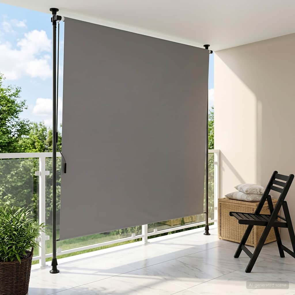 vidaXL Εξωτερικό ρολό Ανοιχτό γκρι 120 x 270 cm