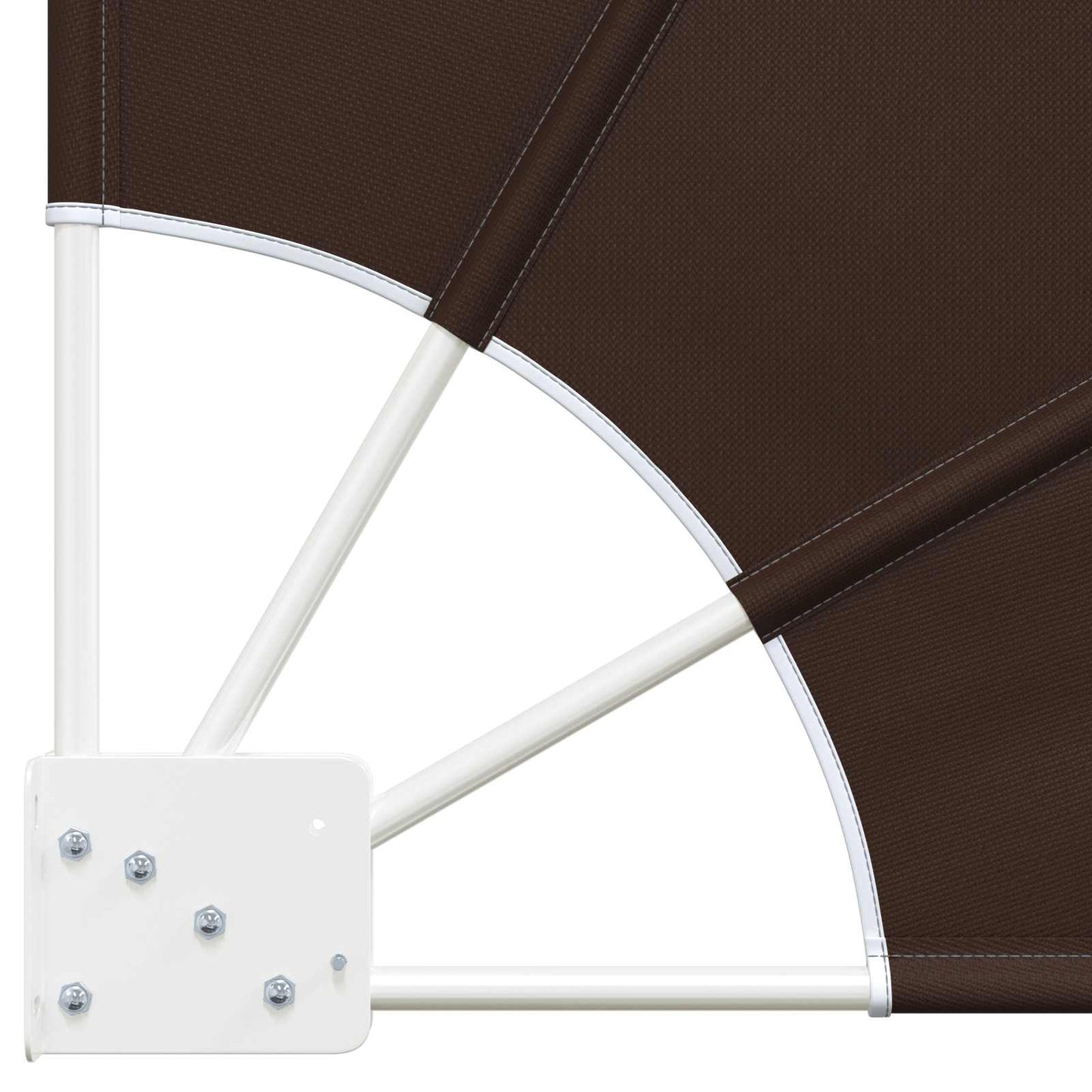 vidaXL Αδιάφανο σκίαστρο μπαλκονιού 140 x 140 cm Πολυεστέρας Καφέ