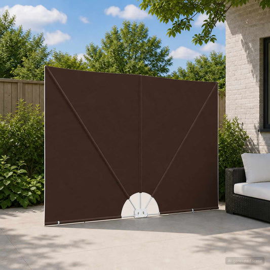 vidaXL Αδιάφανο σκίαστρο μπαλκονιού 150 x 300 cm Πολυεστέρας