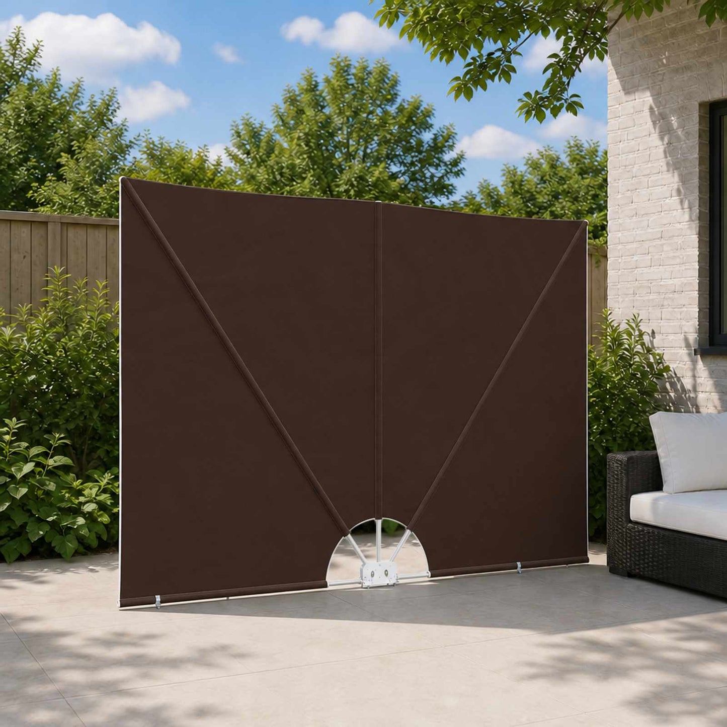 vidaXL Αδιάφανο σκίαστρο μπαλκονιού 200 x 300 cm Πολυεστέρας