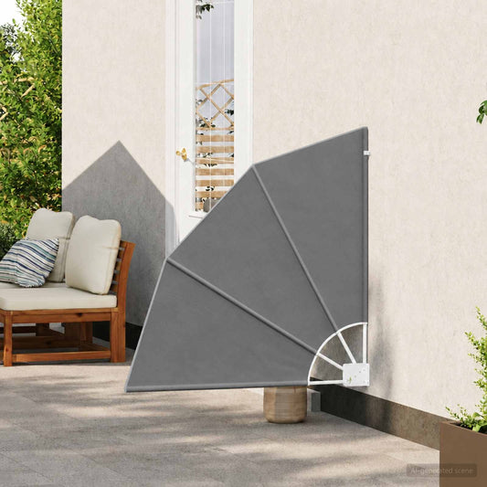 vidaXL Αδιάφανο σκίαστρο μπαλκονιού 115 x 115 εκ Πολυεστέρας