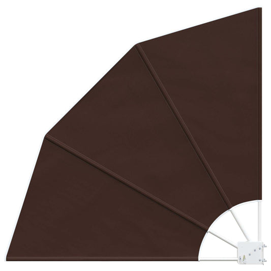 vidaXL Αδιάφανο σκίαστρο μπαλκονιού 160 x 160 cm Πολυεστέρας Καφέ