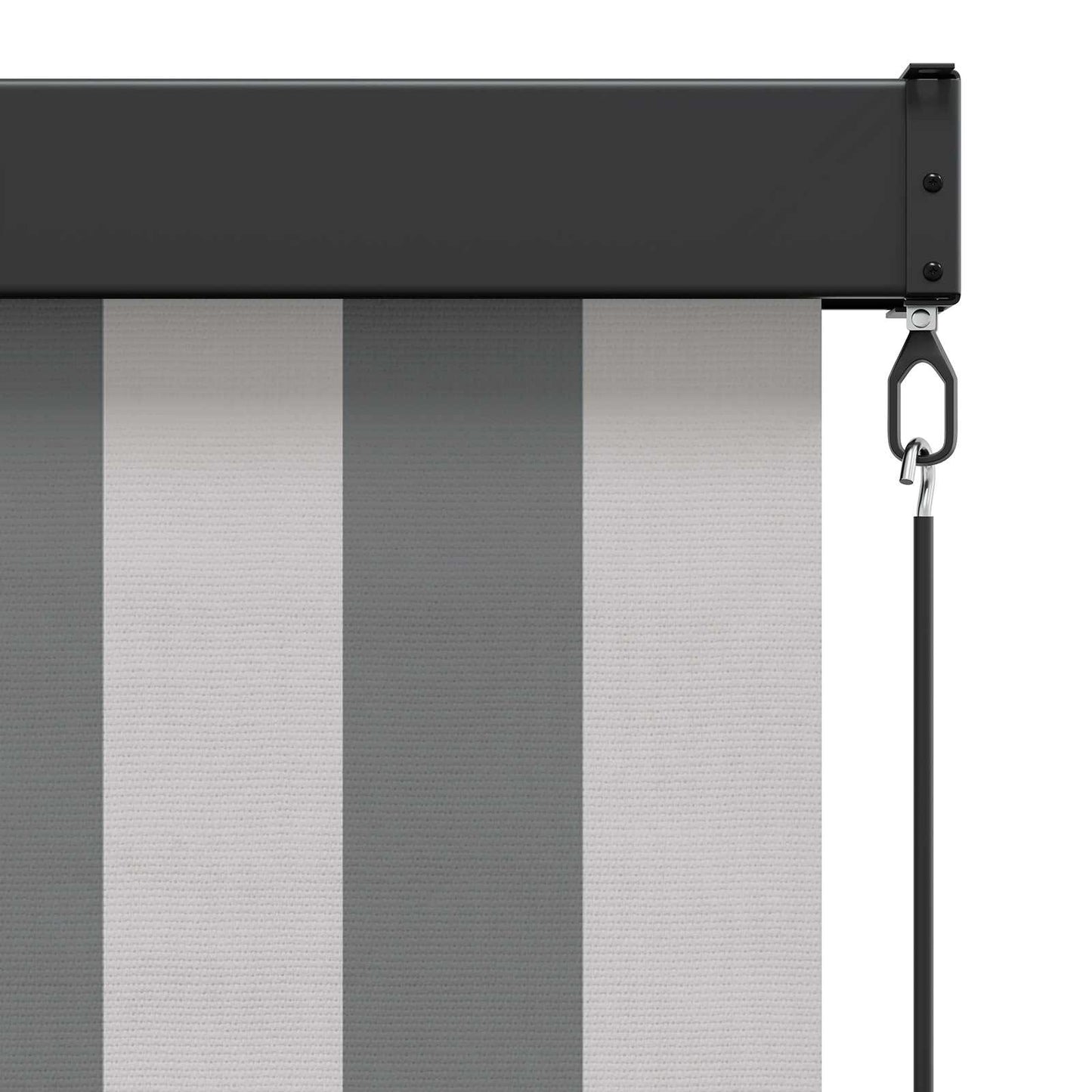 vidaXL Ρόλερ Γκρι και Λευκό 100 x 250 cm Ύφασμα και Αλουμίνιο