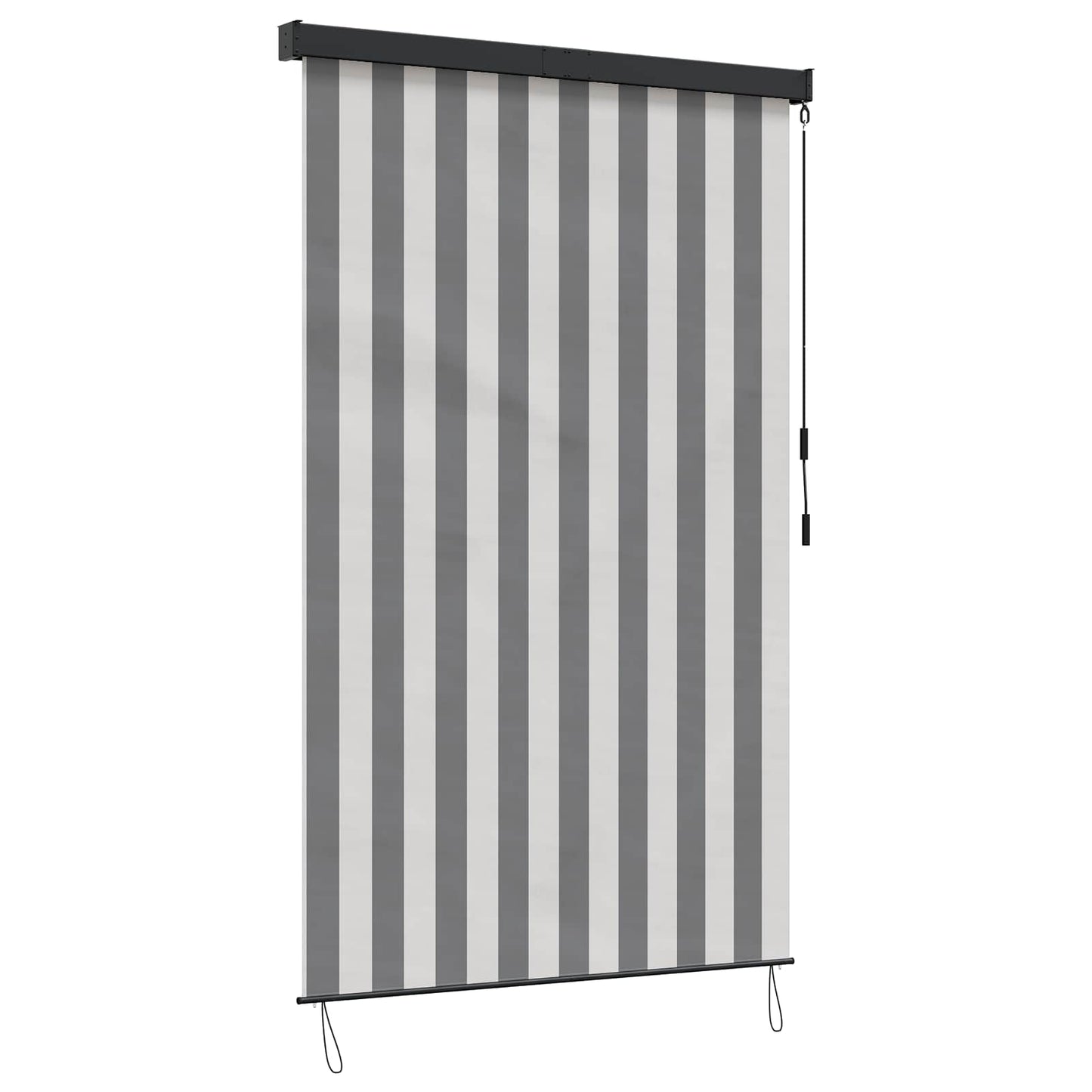 vidaXL Ρόλερ Γκρι και Λευκό 140 x 250 cm Ύφασμα και Αλουμίνιο